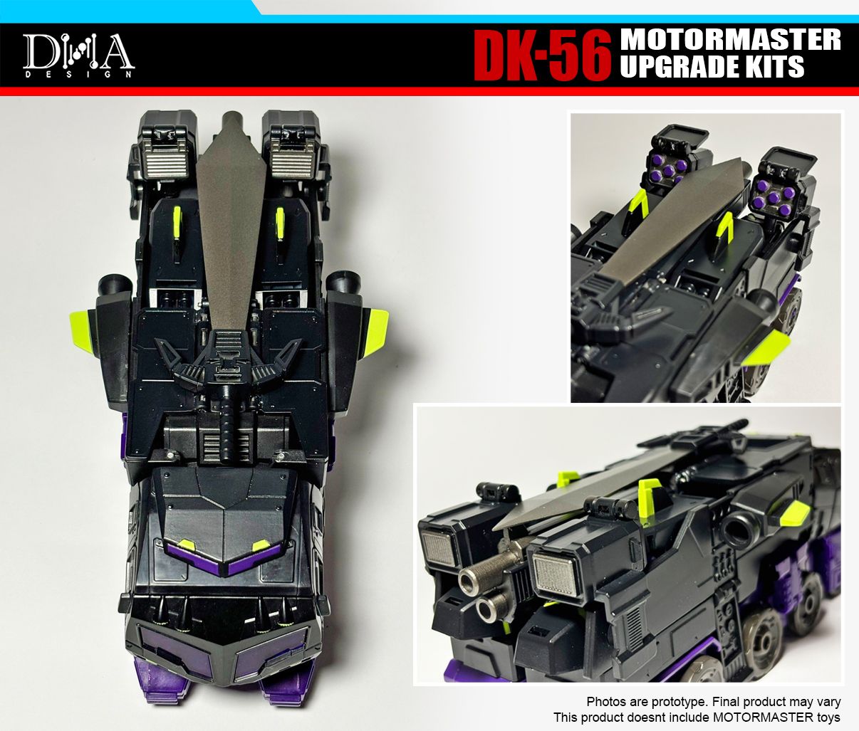 DNA Design DK 56 Upgrade Kit for Transformers Animated Universe Motormaster - Perfect for Collectors & Custom Figure Display