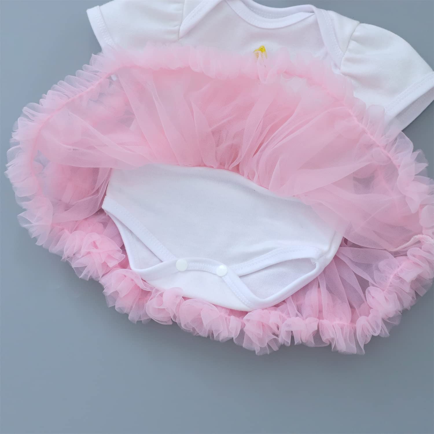 MAIHAO Reborn Baby Doll Clothes - Pink Crown Dresses for 17-22 Inch Newborn Baby Doll Girls | Outfit & Skirt Accessories | Perfect for Dress-Up, Collecting & Role Play