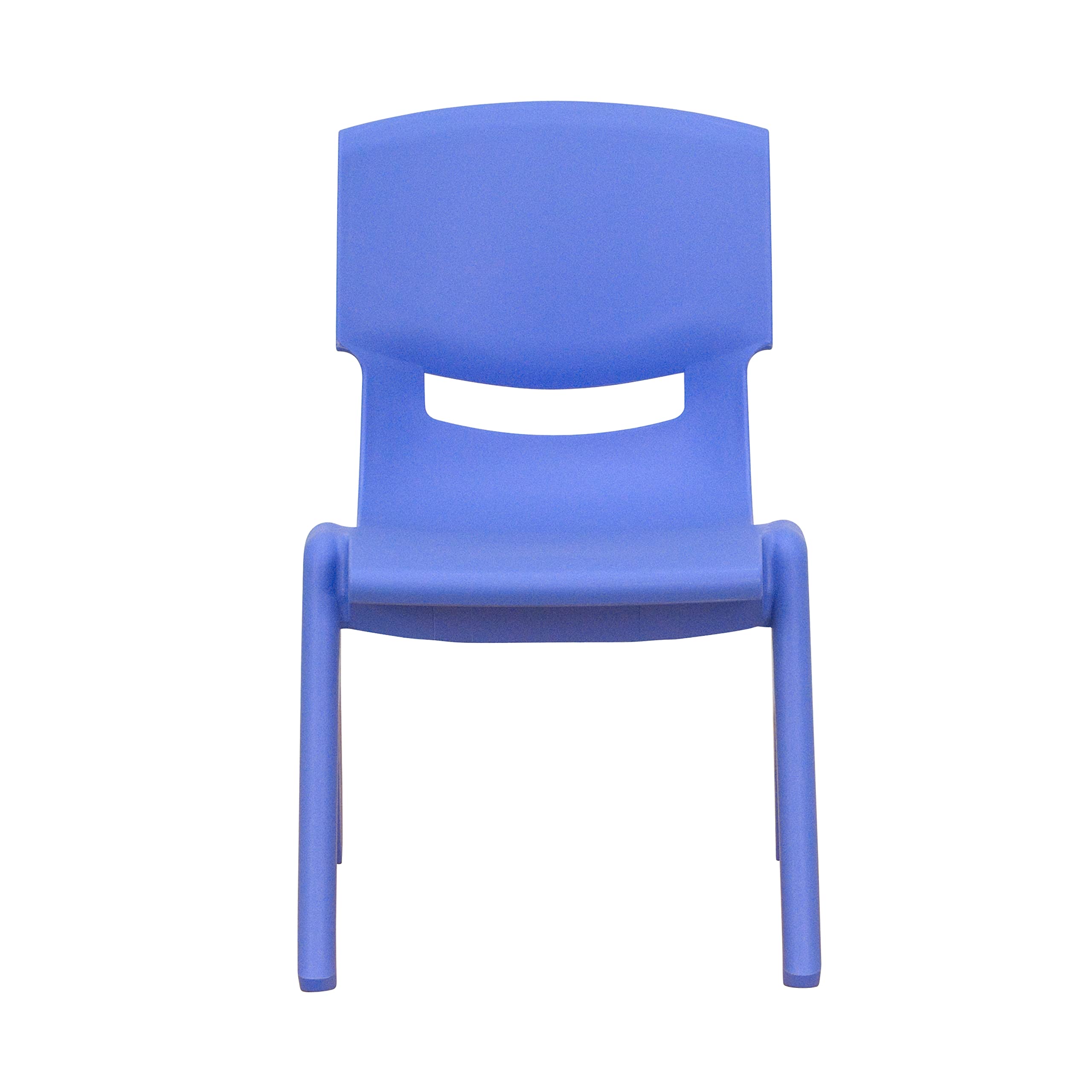 Flash Furniture Whitney 4-Pack Blue Plastic Stackable School Chairs - 10.5