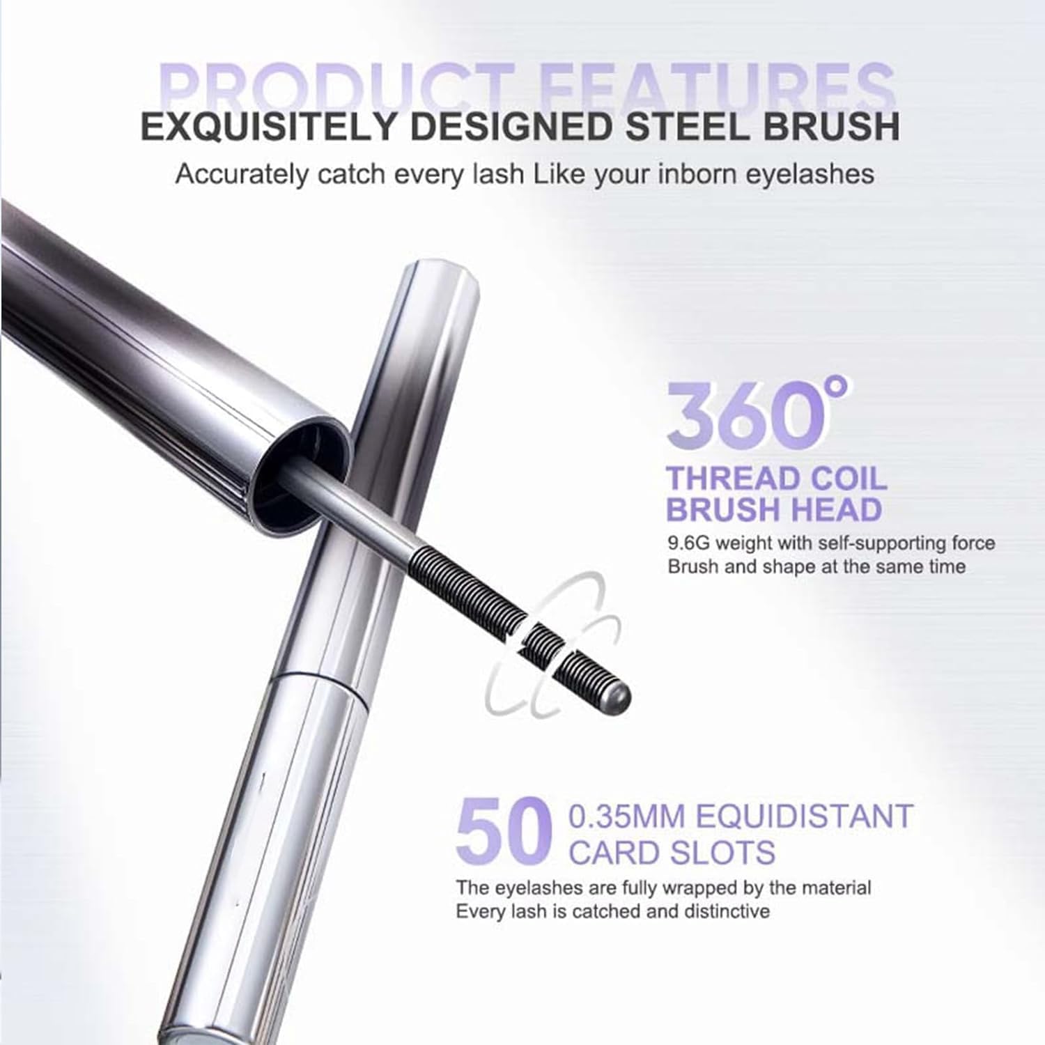 Waterproof Long Lasting Curling Iron Wand Mascara - Black Volumizing & Lengthening Mascara for Dramatic Lashes | Perfect for Everyday Wear, Parties & Special Occasions