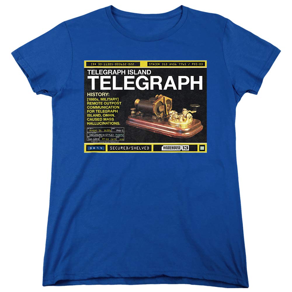 Warehouse 13 Telegraph Island Vintage Women's T-Shirt - Soft Cotton Graphic Tee for Casual Wear & Fan Merchandise