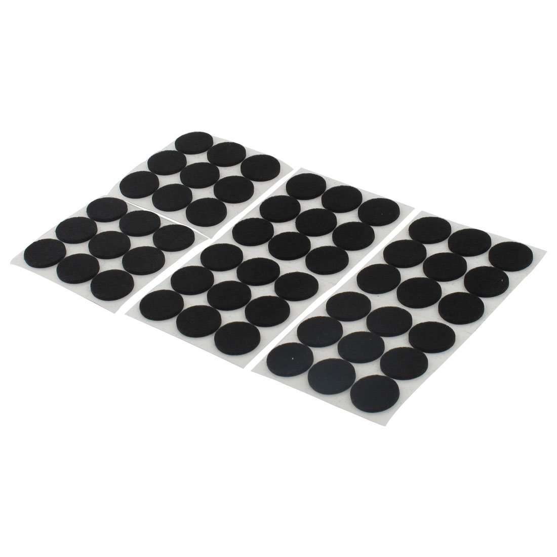 uxcell 22mm Diameter Black Furniture Felt Pads (54pcs) - Cabinet, Chair & Desk Leg Protectors for Floor Protection | Noise Reduction & Scratch Prevention for Hardwood Floors & Tile