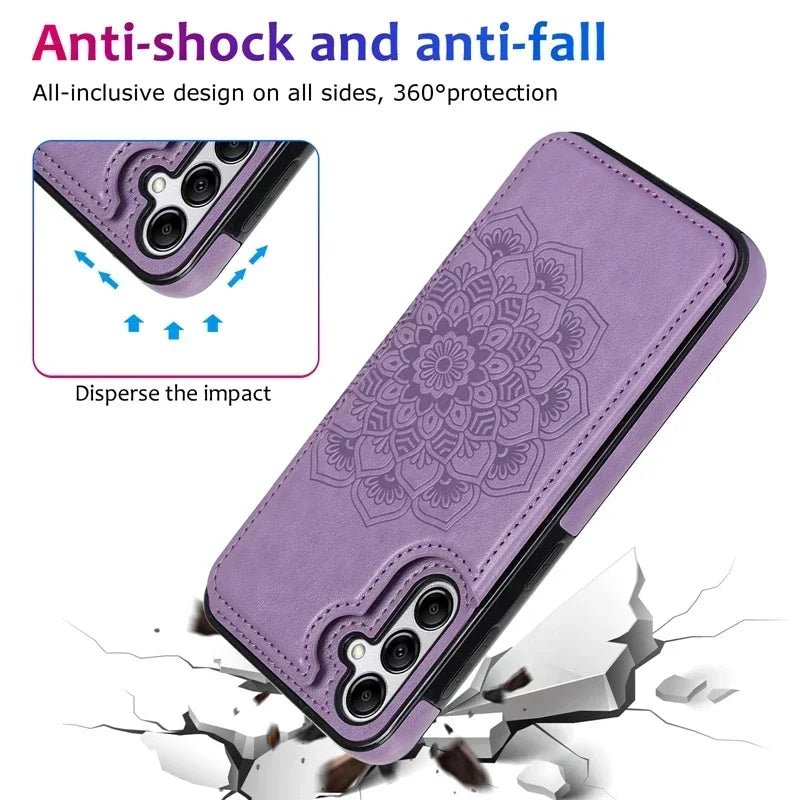 Samsung Galaxy S25 Ultra Wallet Case - Premium Flip Leather Cover with Card Slots & Kickstand - Perfect for Business, Travel & Everyday Use