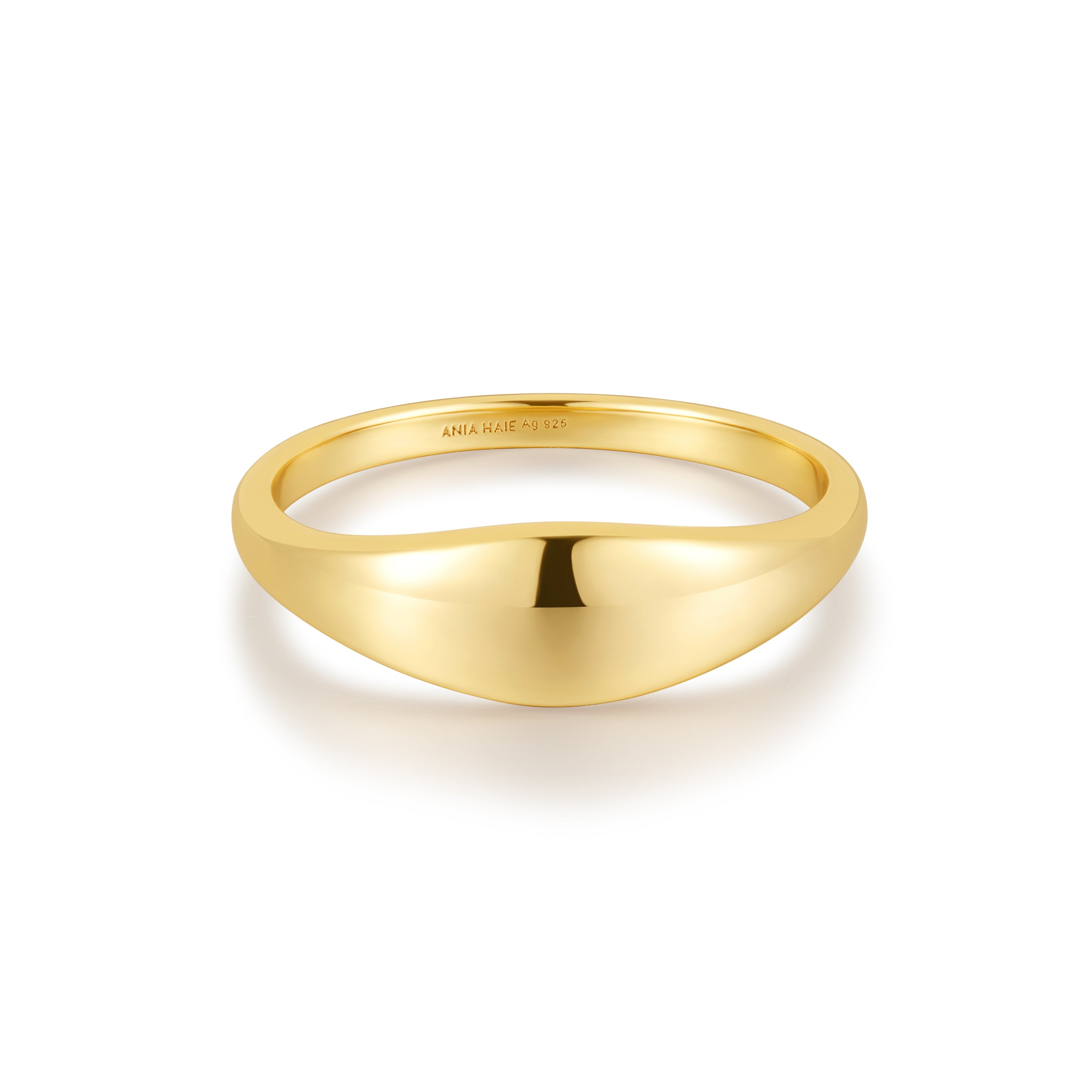 Elegant Gold Dome Plain Ring for Women - Minimalist Stackable Band Jewelry - Perfect for Everyday Wear, Gifts & Special Occasions