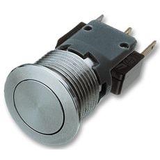 16mm Metal Push Button Switch - Stainless Steel Housing & Actuator, 100mA @ 30VDC, IP40 Rated, 0.2 Million Operations - Perfect for Industrial Control Panels, Machinery, and Automation Equipment