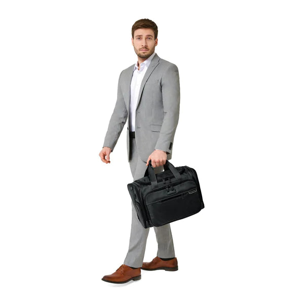 Briggs & Riley Baseline Underseat Duffle Bag - Compact Carry-On Luggage for Air Travel, Business Trips & Weekend Getaways | Perfect Under Airplane Seat Storage