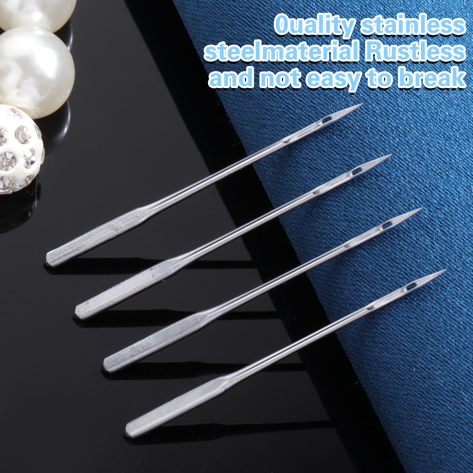 100Pcs 90/14 Universal Heavy Duty Sewing Machine Needles - Regular Point Needles for Singer, Brother & More | Perfect for Quilting, Denim & Home Sewing Projects