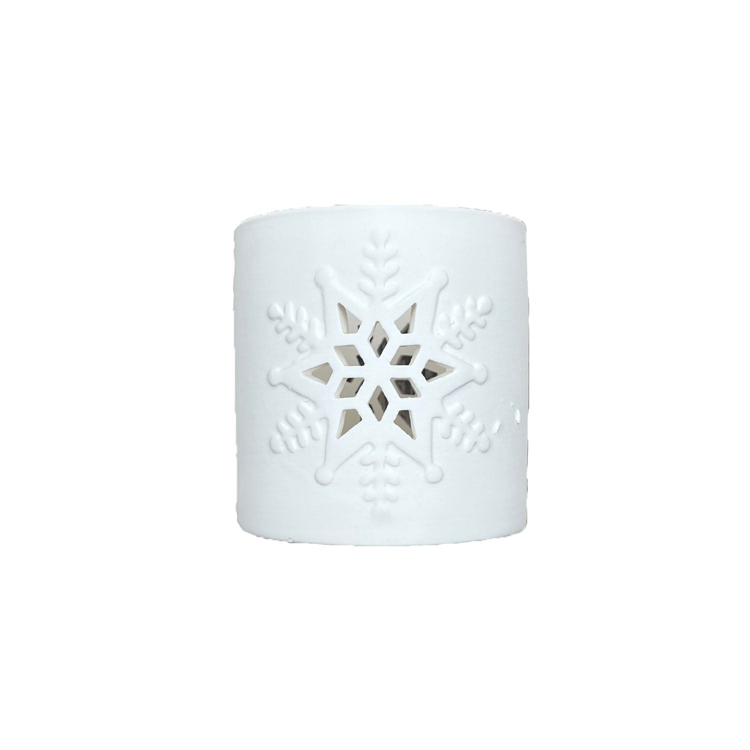 Snowflake Tealight Holder - Elegant Winter Candle Holder for Home Decor, Christmas, and Holiday Parties - Single Piece
