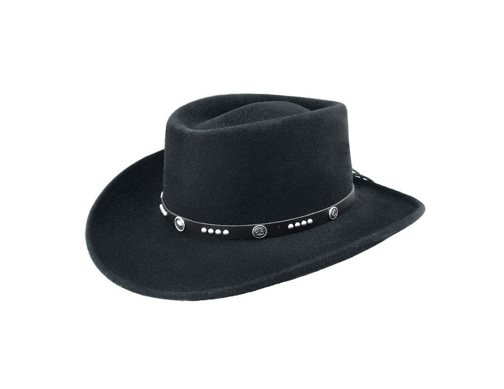 Western Joker Hat Black/M - Vintage Cowboy Hat for Men - Perfect for Halloween Costumes, Cosplay, and Wild West Themed Parties