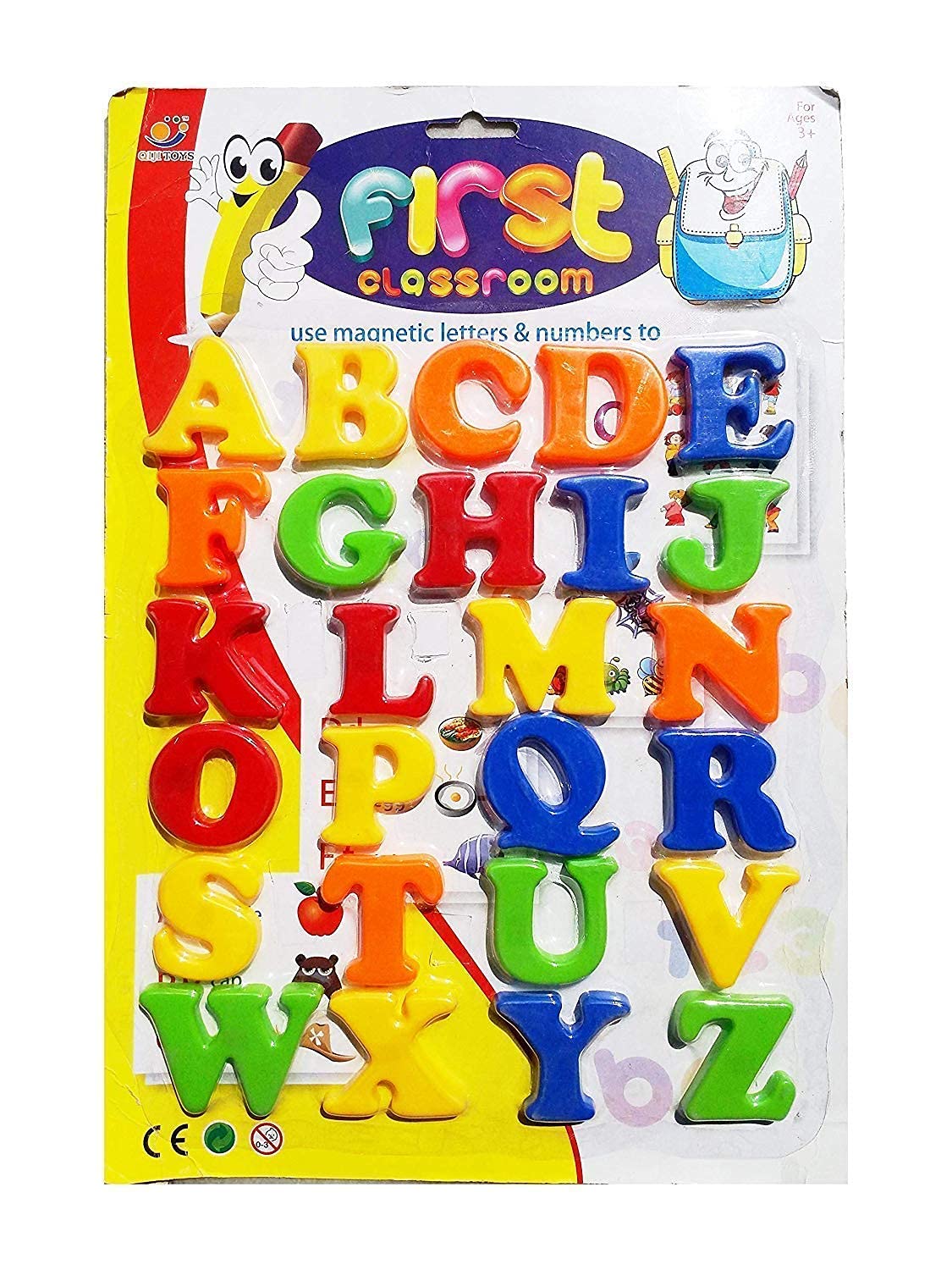 SHRI SAI TRADERS Alphabet Plastic Magnets for Kids - 26-Piece Educational Toy Set for Refrigerator, Whiteboard & Learning Activities