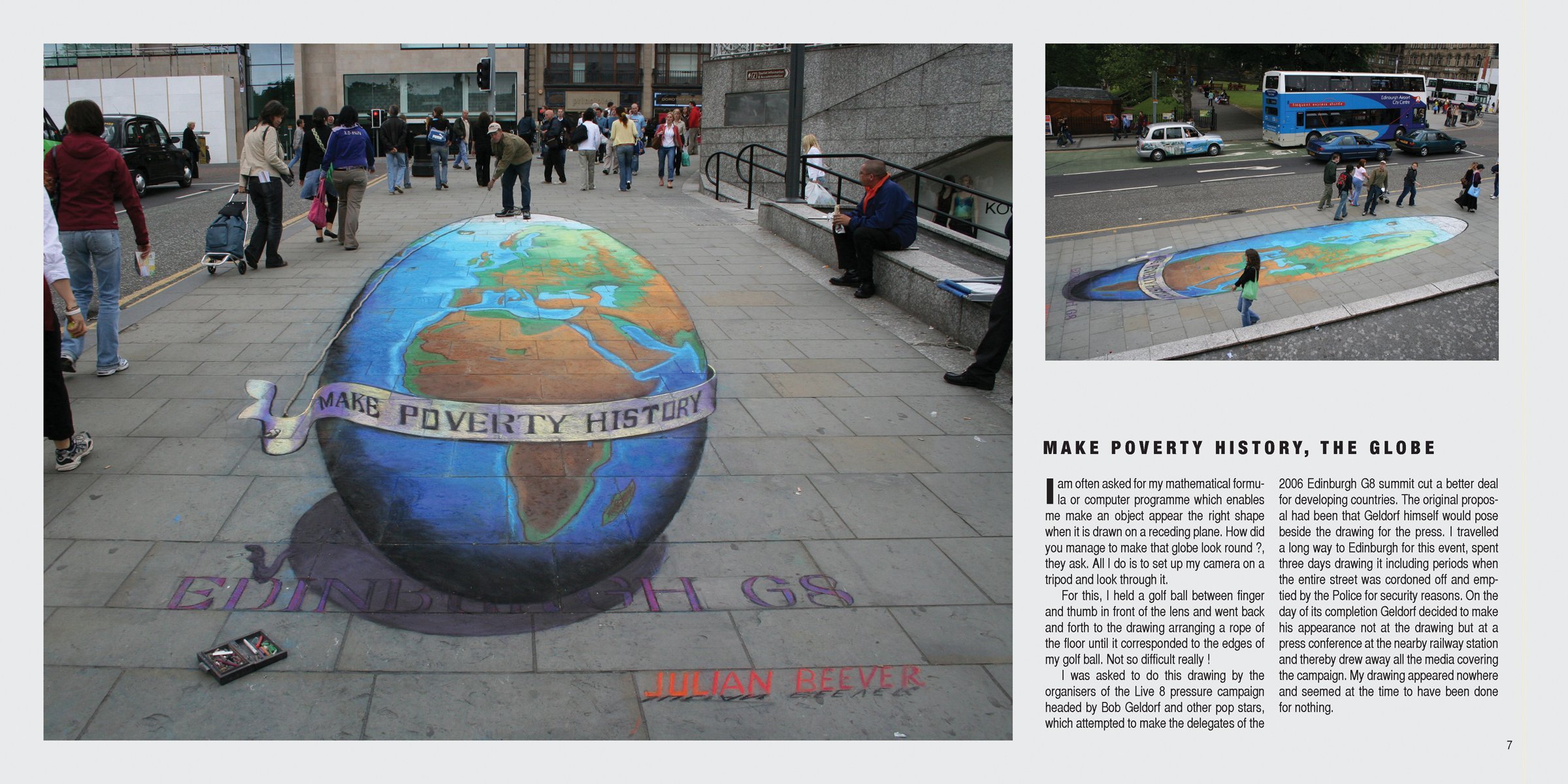 3D Sidewalk Chalk Art Book: Julian Beever's Amazing Pavement Drawings - Perfect for Street Artists, Urban Decor & Outdoor Event Entertainment