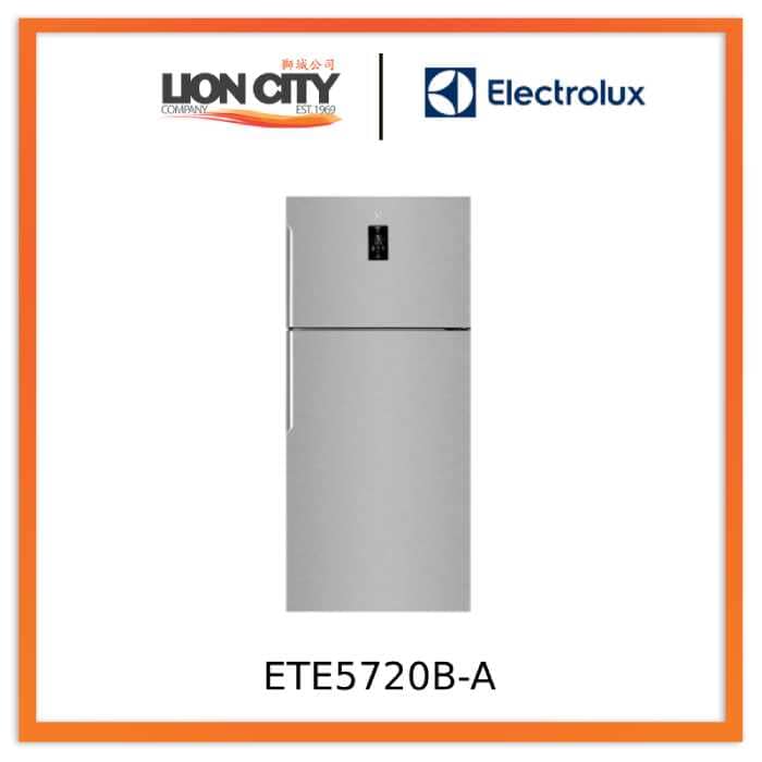 Electrolux ETE5720B 537L 2-Door Refrigerator - Large Capacity Energy Efficient Fridge for Home & Restaurant Use