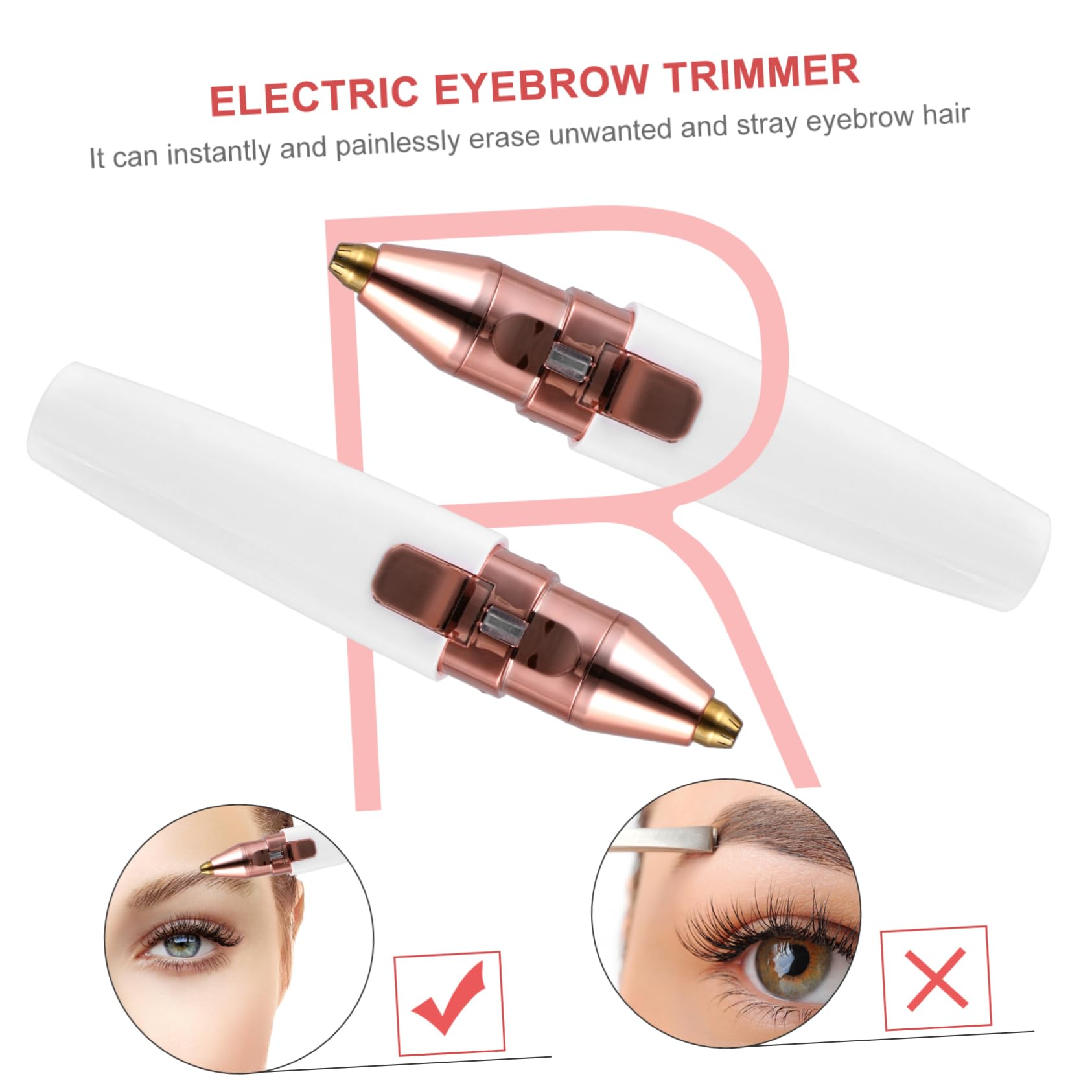 Electric Eyebrow & Facial Hair Trimmer for Women - 1pc Rechargeable Lady Shaver, Painless Hair Remover for Face, Eyebrows & Body - Perfect for Travel, Home & Personal Grooming Care