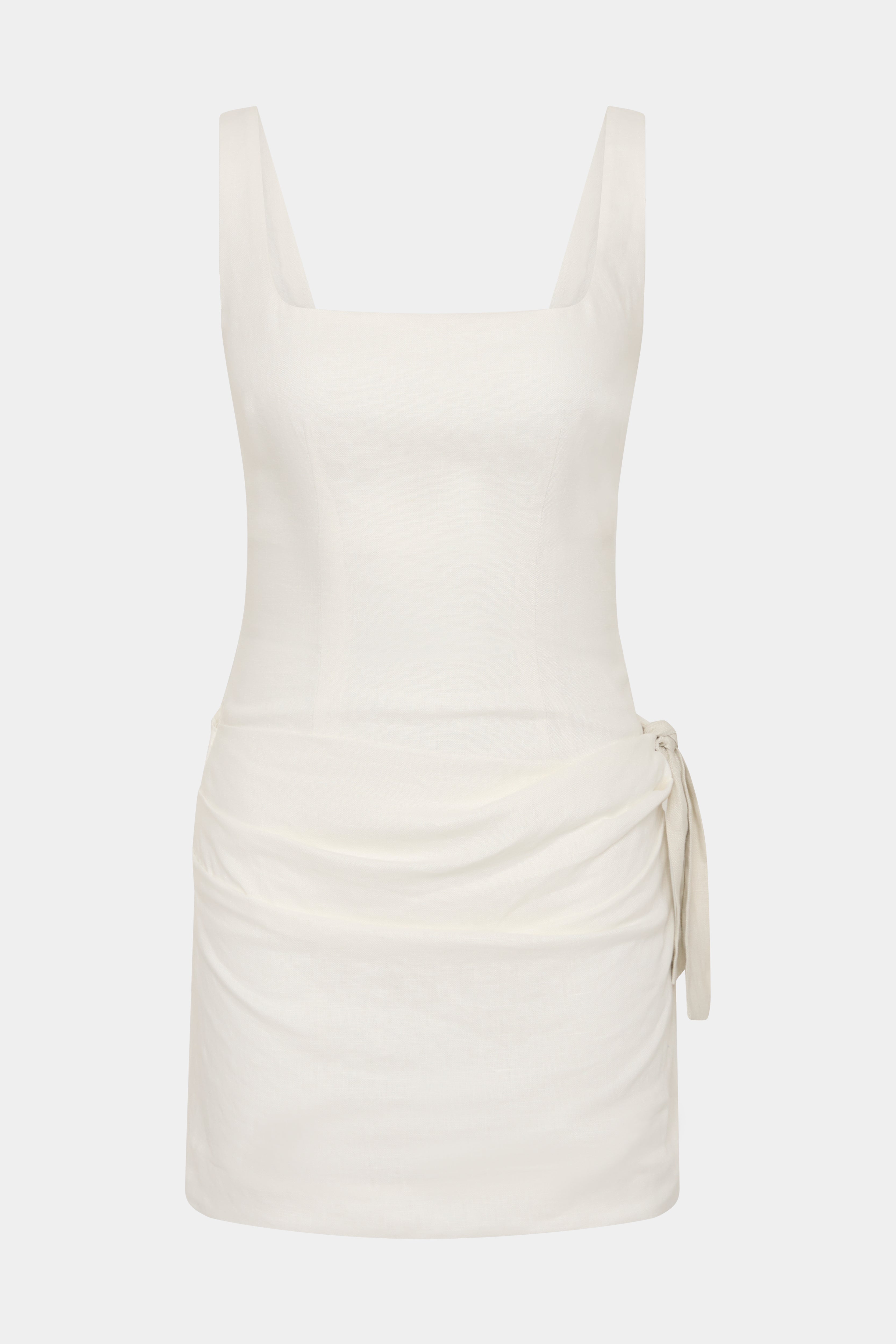Jessamine Tie Mini Dress - Women's Elegant Floral Print Summer Party Dress for Cocktail, Wedding & Date Night