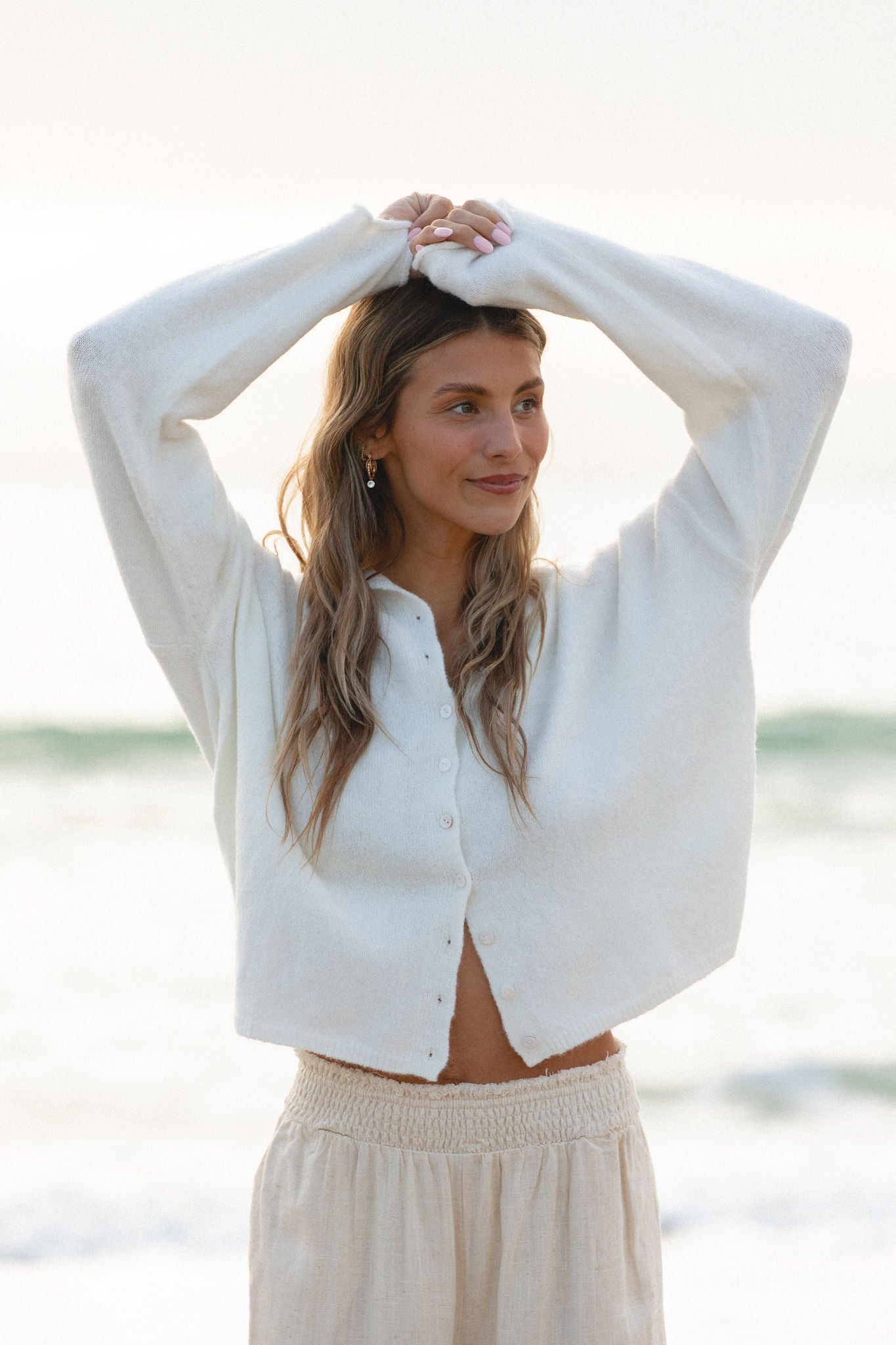 Free Falling Button Cardigan for Women - Soft & Stylish Open Front Knit Sweater | Perfect for Casual Outfits, Layering in Fall & Winter