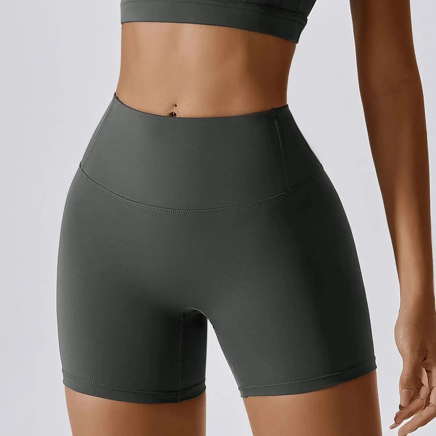 Nude Feeling Yoga Sport Sets for Women - Summer Fitness Workout Clothes with Cross Back Sports Bra & Gym Shorts | Perfect for Yoga, Running, Gym & Outdoor Activities