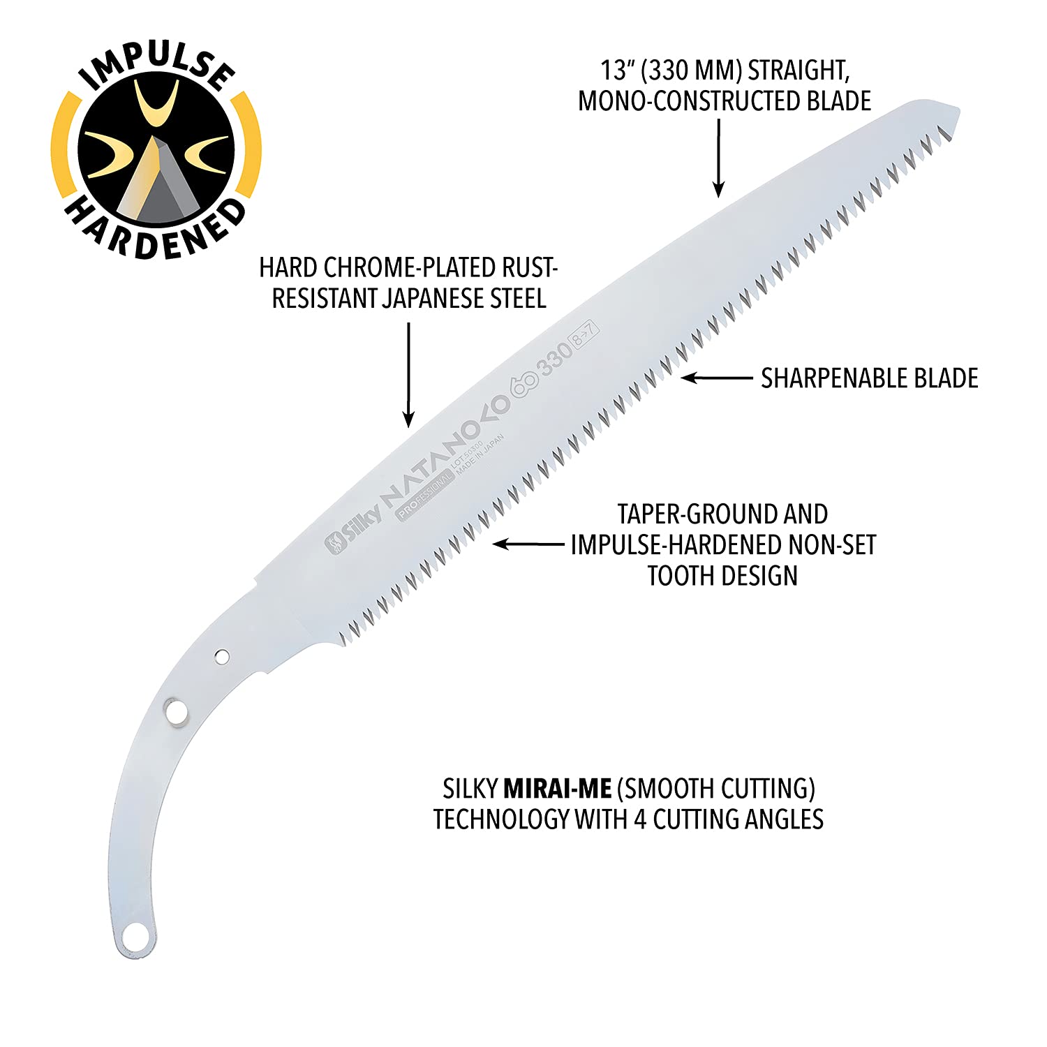 NATANOKO 300mm Large Teeth Replacement Blade (130-30) - Silky Smooth Cutting for Woodworking, Carpentry & DIY Projects