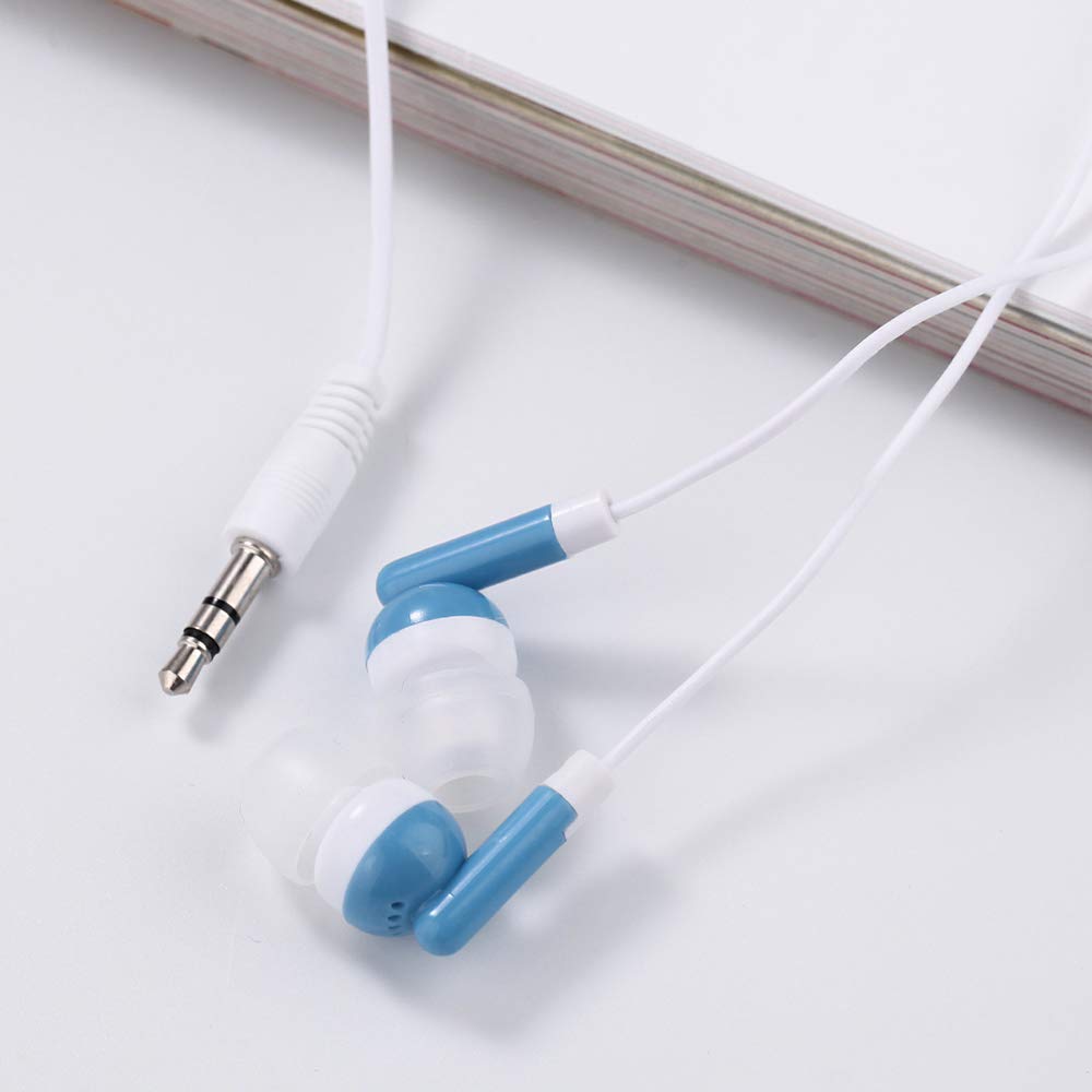 Wholesale Bulk Kids Earbuds Headphones - 200 Pack Multi-Colored Disposable Earphones Individually Bagged for School, Classroom & Library Use - Perfect for Students, Teachers & Educational Institutions