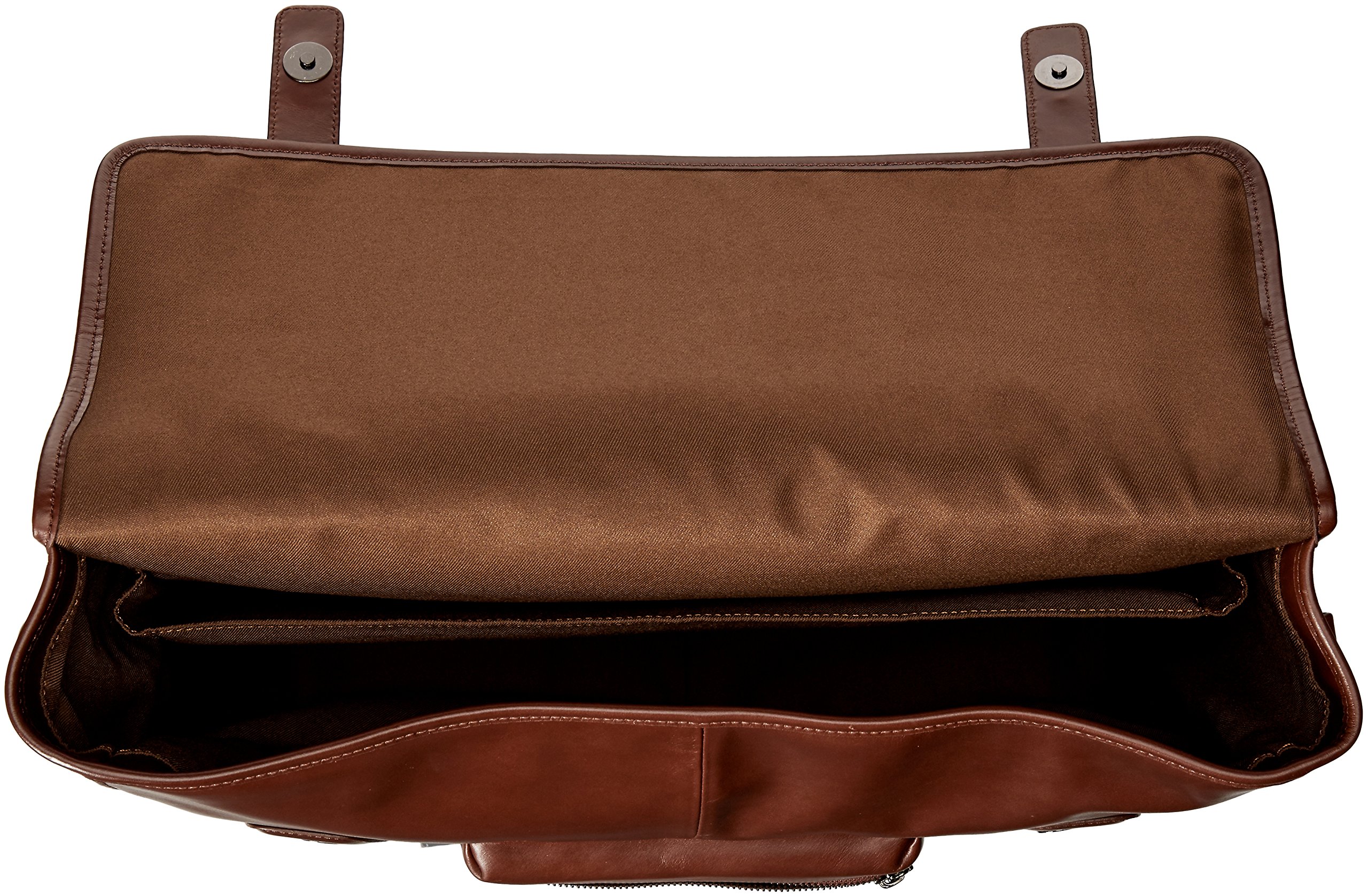 Premium Genuine Leather Messenger Bag for Men - Classic Brown, One Size - Perfect for Business, Travel & Everyday Use