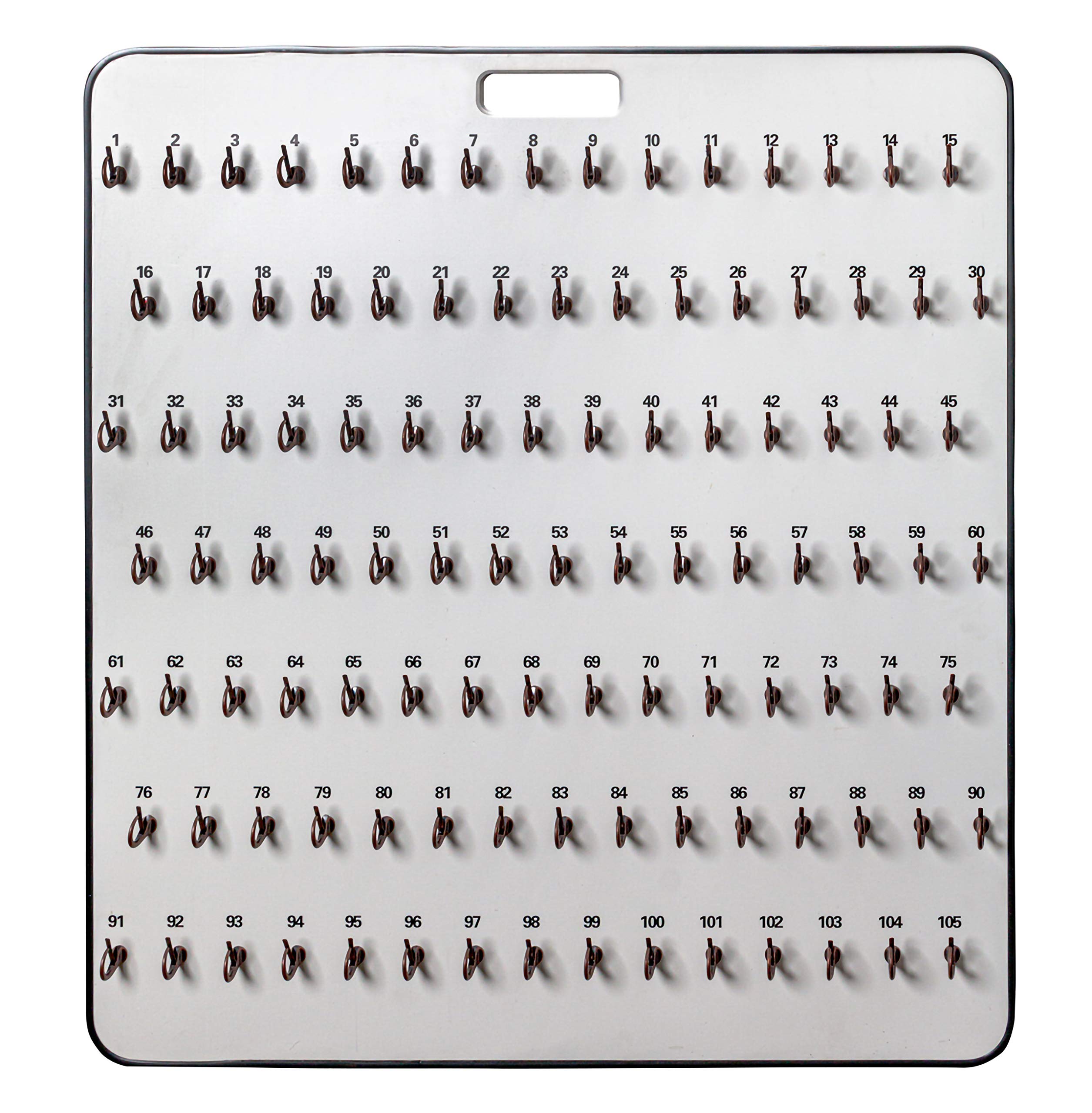 TANGDIAABBCC CarBowz EZ Line Key Board Key Organizer - 105 Numbered Self-Closing Hooks for Key Storage & Organization | Perfect for Home, Office, and Car Keys Management