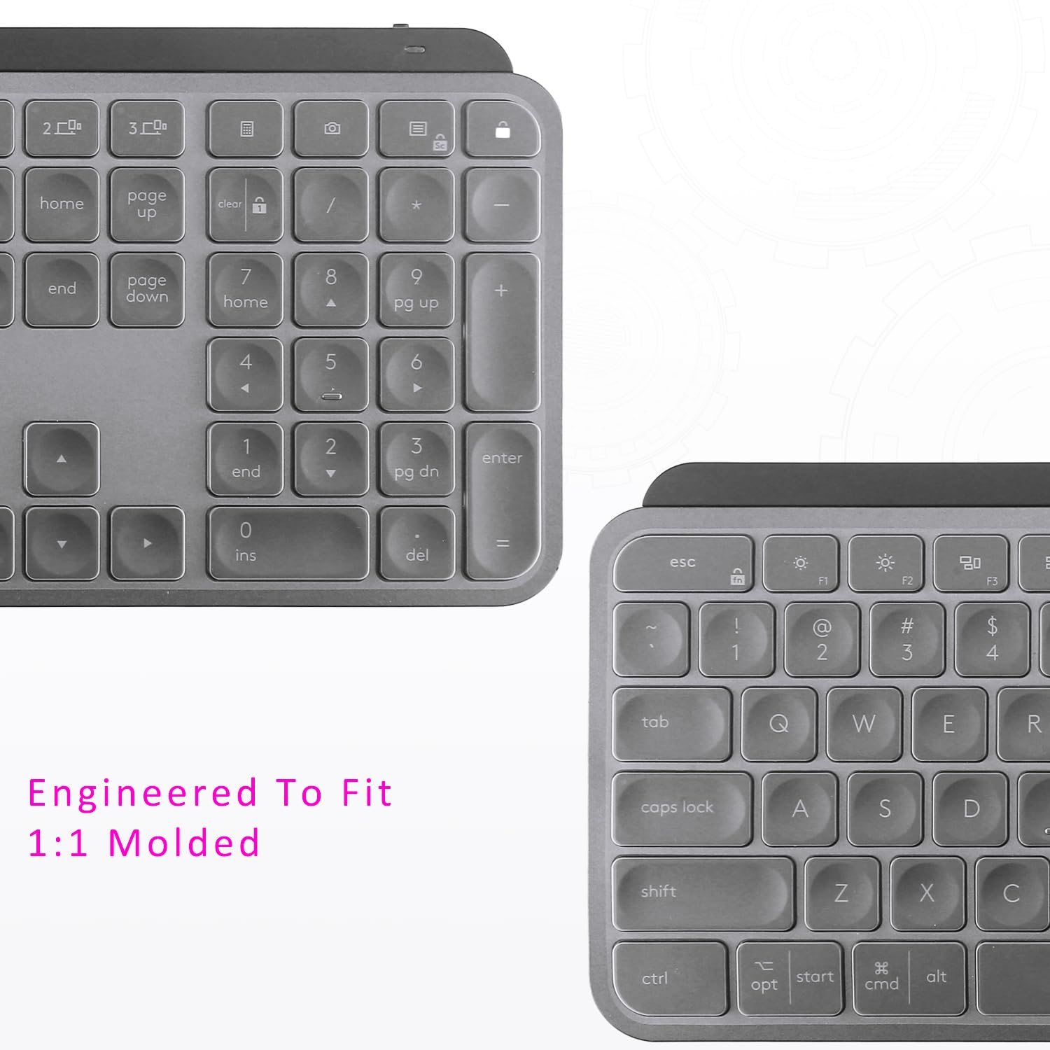 Ultra Thin Clear Keyboard Cover for Logitech MX Keys S/MX Keys/Craft - US Layout Keyboard Protector Skin | Perfect for Office, Home & Travel Use
