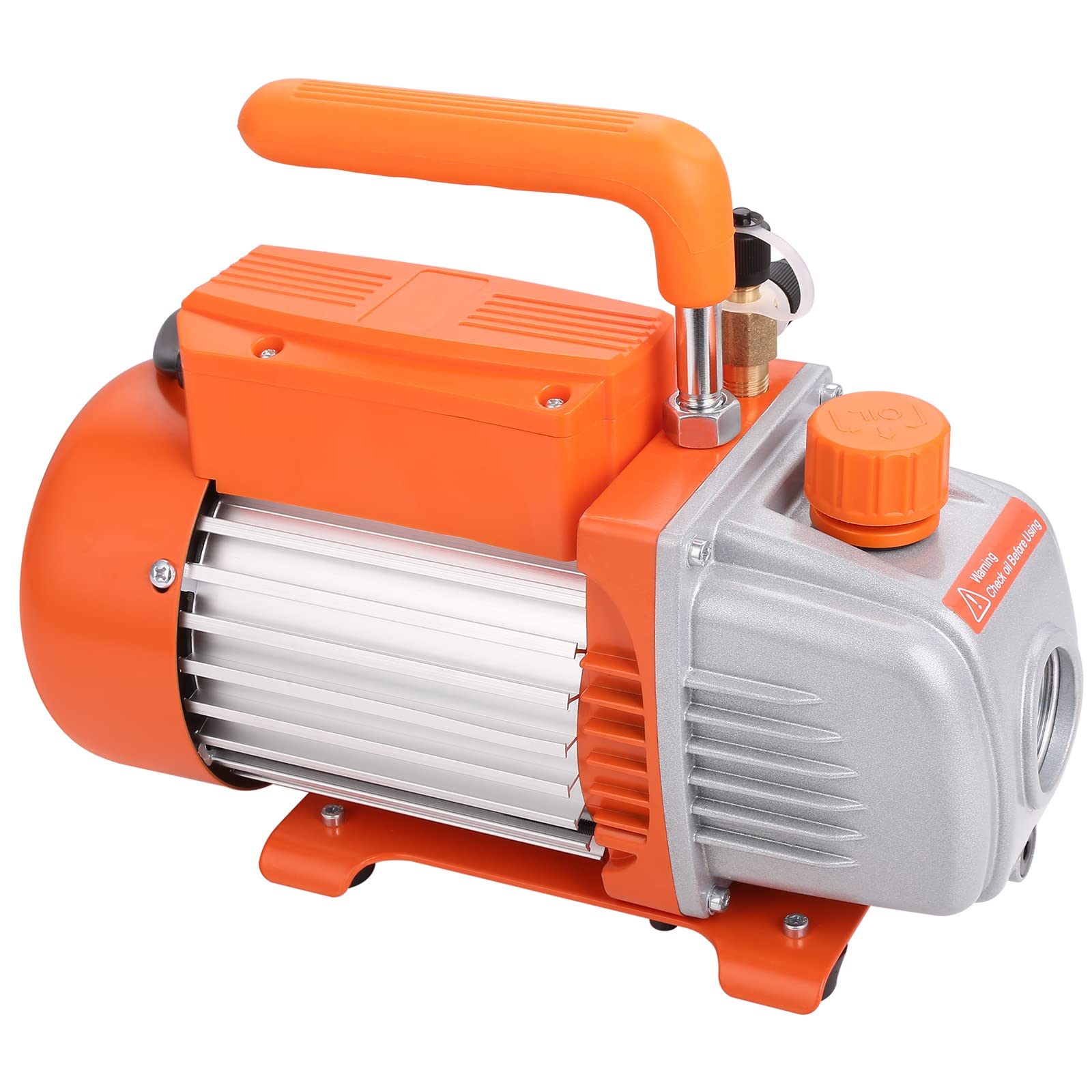 VEVOR 1/5 HP Single Stage Vacuum Pump, 3.5 CFM, 120V AC Air Conditioning Vacuum Pump with 1/4