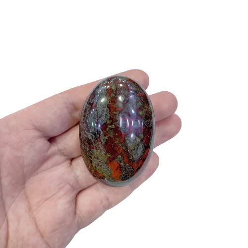 Natural Oval Palm Crystal Healing Stone for Massage & Relaxation