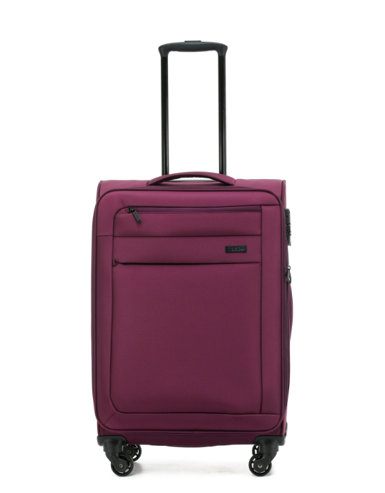 TOSCA SKY RUNNER 68CM Spinner Softside Velvet Luggage - Lightweight Carry-On Suitcase for Travel, Business Trips & Weekend Getaways