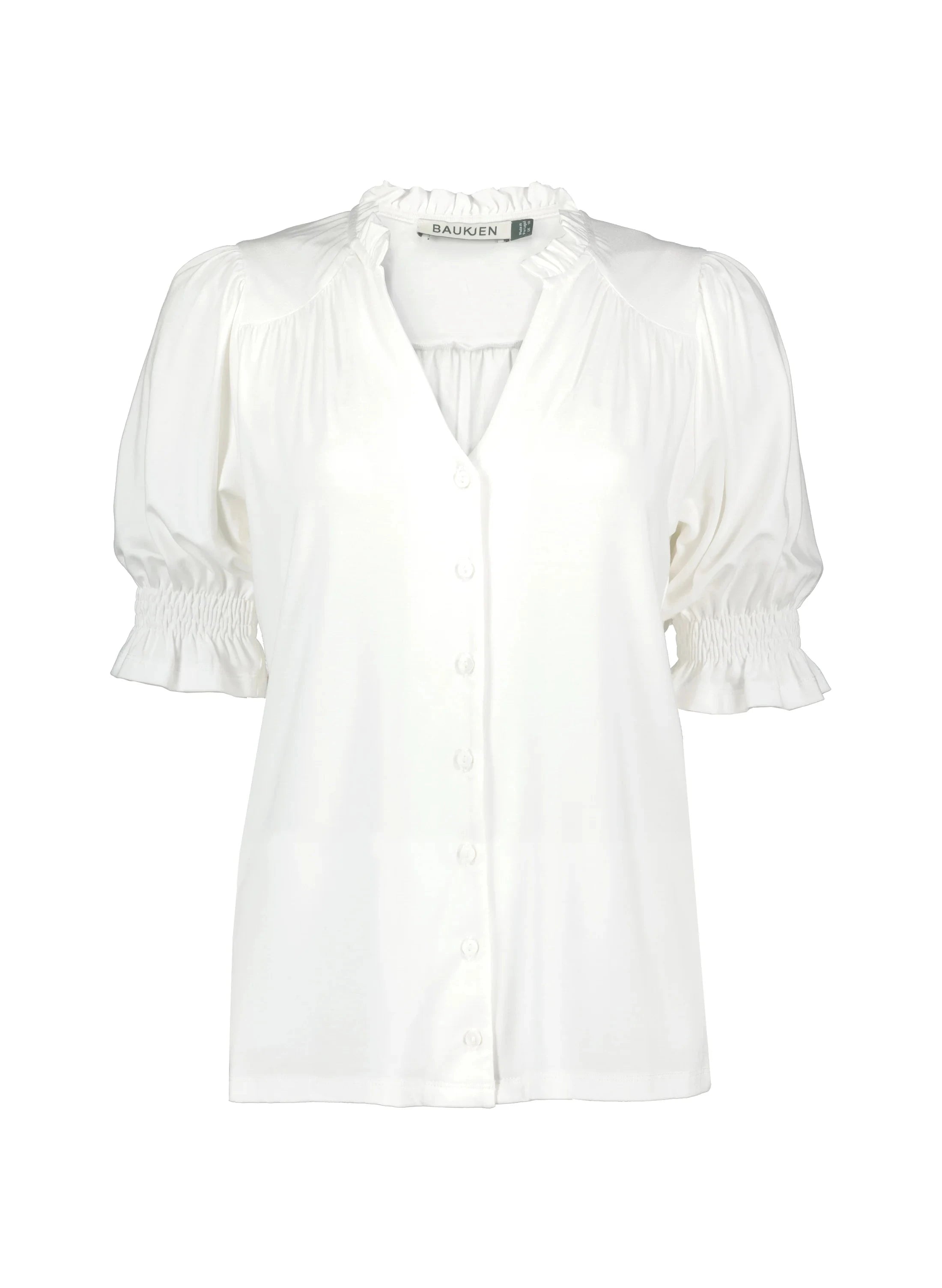 Noa LENZING™ ECOVERO™ Blouse - Women's Sustainable White Blouse for Work & Casual Wear | Breathable & Eco-Friendly Fabric | Office, Date Night & Everyday Outfits