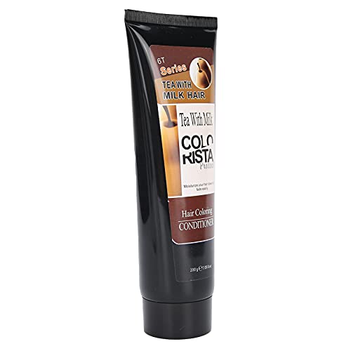 Permanent Hair Color Depositing Conditioner - 200ml Brown Hair Dye for Long-Lasting Color & Vibrant Shine | At-Home Hair Coloring for Women & Men | Perfect for Touch-Ups, Gray Coverage & Color Refresh