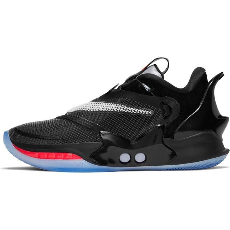 Nike Adapt BB2.0 Self-Lacing Basketball Shoes - Black/White/Crimson - US Plug Version - Perfect for Indoor Courts & Streetwear Fashion