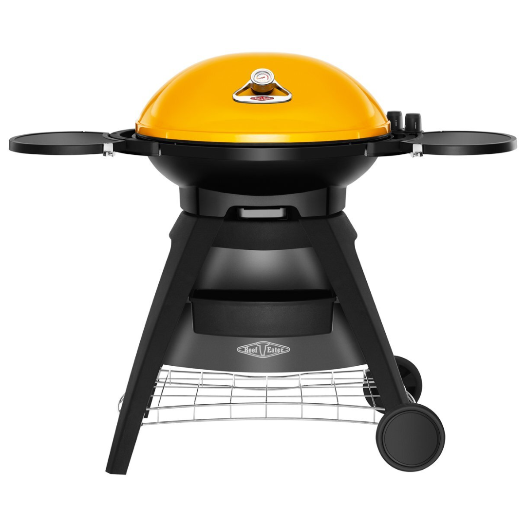 Beefeater Bigg Bugg Amber Mobile LPG BBQ Grill - Model BB722AA - Portable Outdoor Gas Grill for Camping, Tailgating & Backyard BBQs