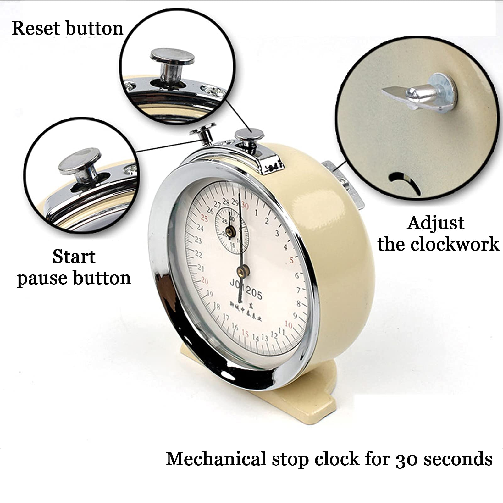 High Precision Mechanical Stop Clock - Physics Lab Equipment for Sports Timing & Science Experiments | Ideal for Middle School Physics Labs, Classroom Demonstrations & Sports Training