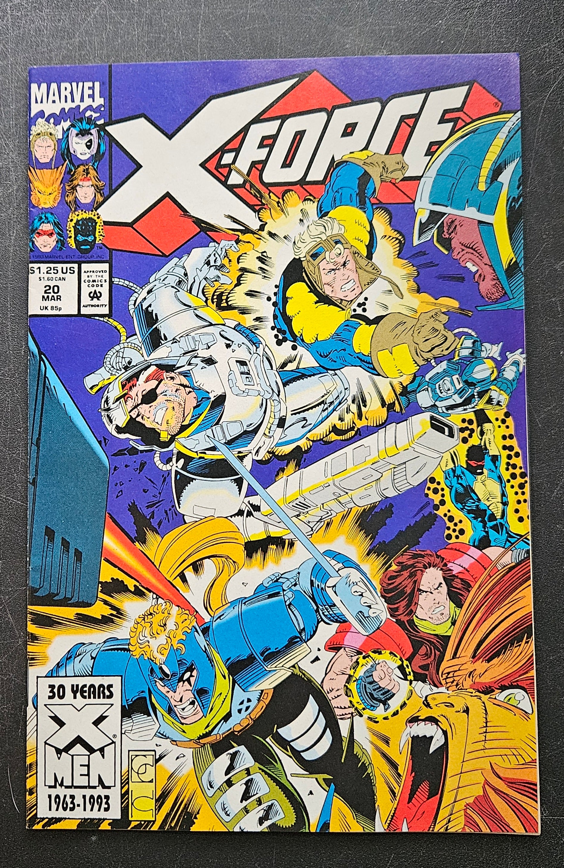 X Force #20 March 1993 Marvel Comics - Rare Collectible Comic Book for Superhero Fans & Collectors | Perfect for Display, Gifts, and Investment