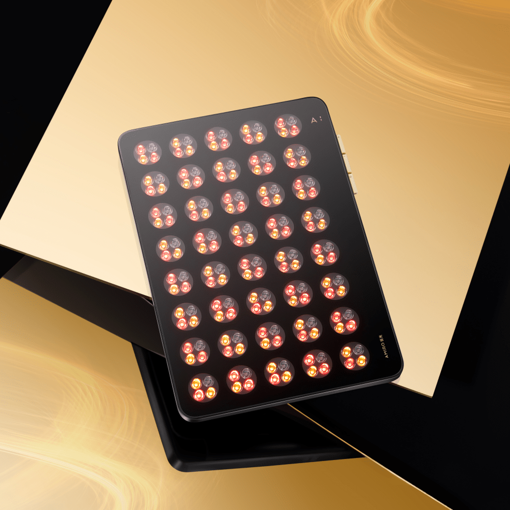 AMIRO LumoMax Professional LED Light Therapy Panel for Skin Rejuvenation - Red & Blue Light Therapy for Acne, Wrinkles, and Anti-Aging - Home & Salon Use