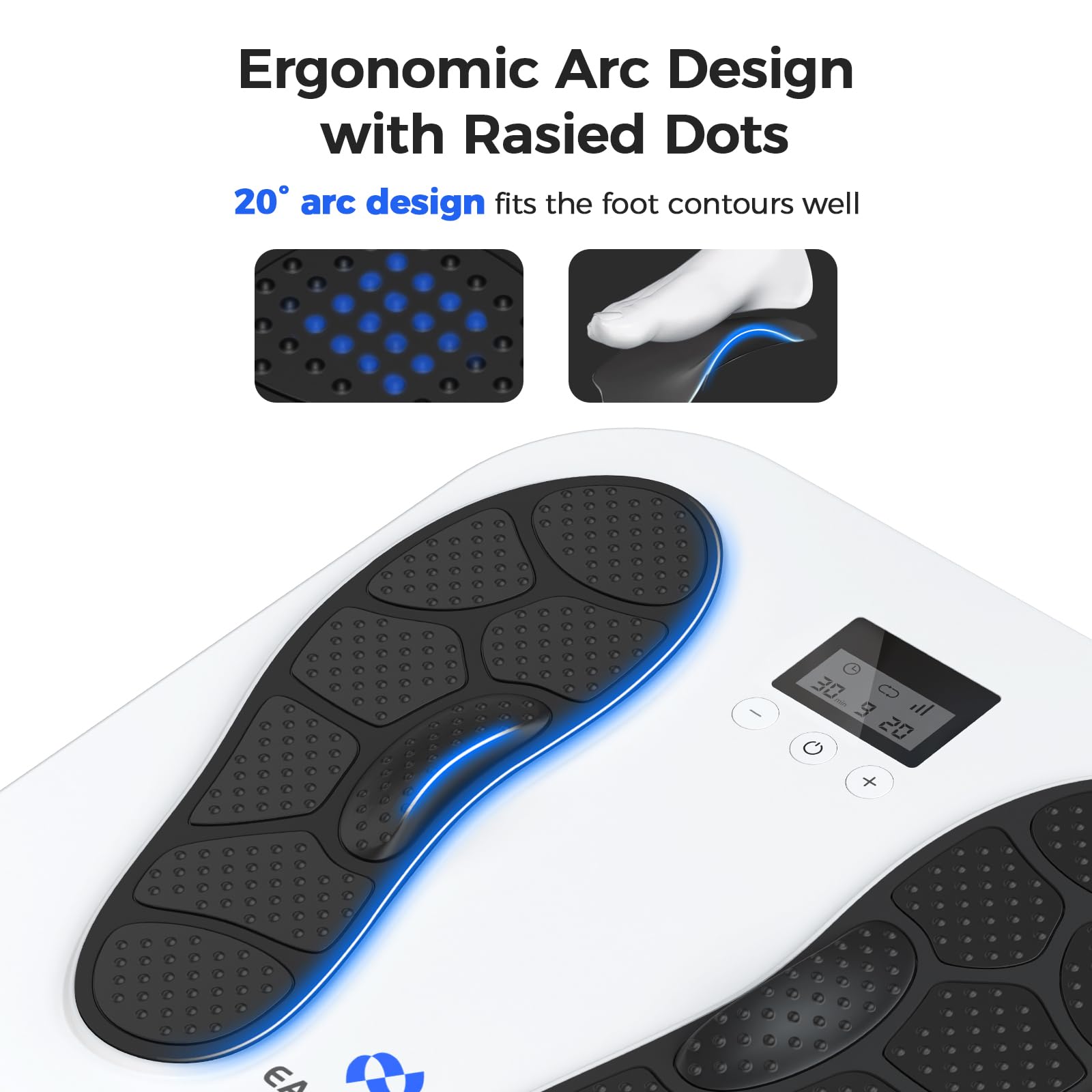 TENS EMS Foot Massager for Neuropathy Relief - 10 Modes & 20 Intensity Levels for Plantar Fasciitis, Swelling & Circulation - Ideal for Home Use & Gifts for Parents (FSA/HSA Eligible) - Perfect for Relaxation & Pain Management After Workouts or Long Standing