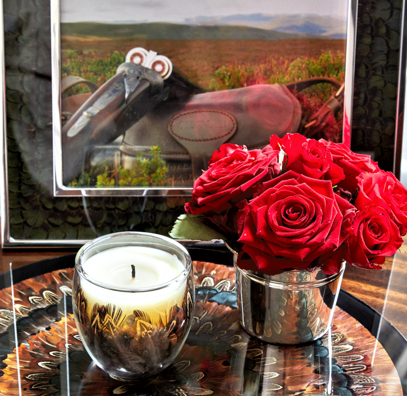 Winter Warmth Scented Candle with Pheasant Feather Decor - Cozy Home Fragrance for Relaxation, Meditation & Holiday Decorations