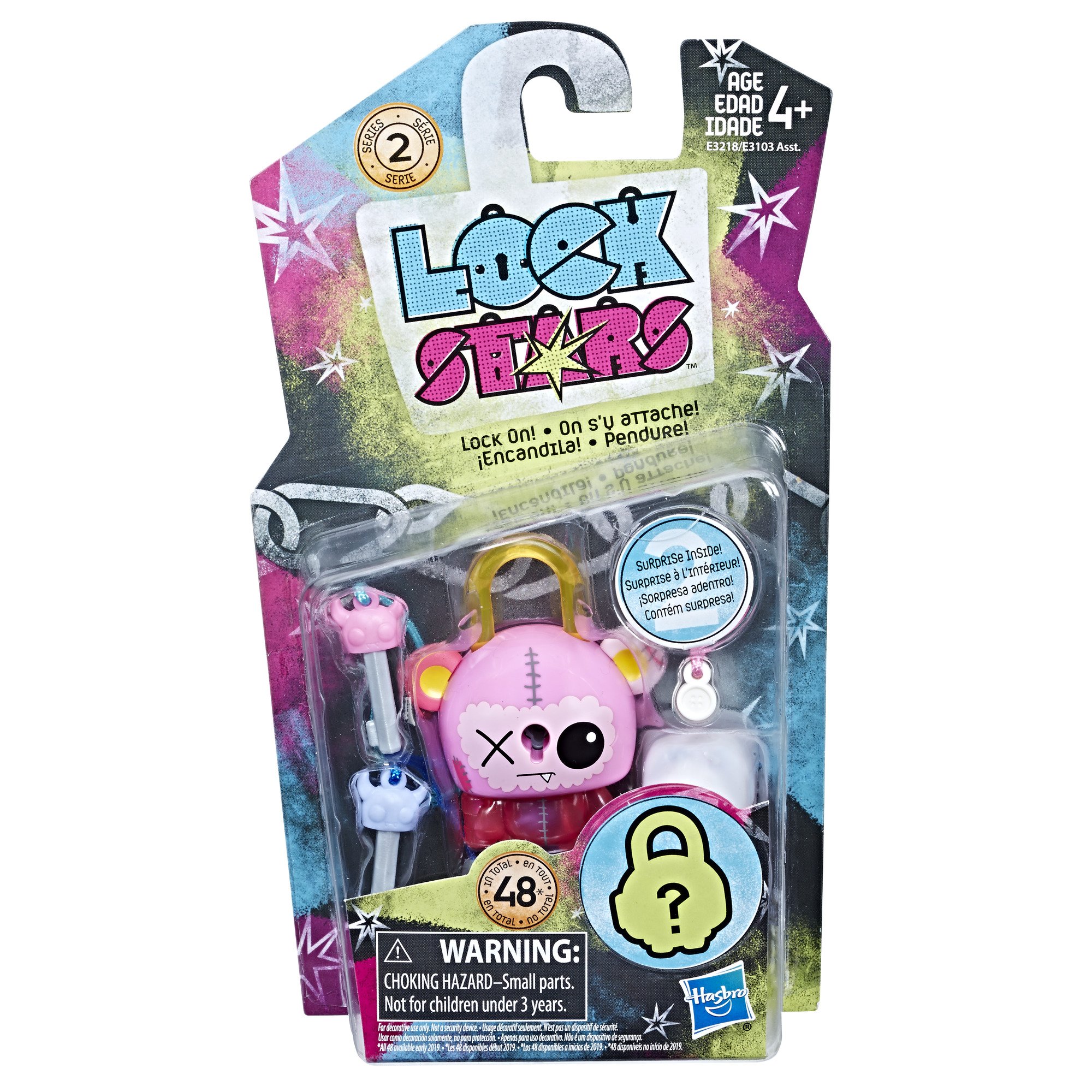 Hasbro Lock Stars Pink Bear - Interactive Collectible Toy for Kids | Fun Unlocking Game with Surprise Characters | Perfect for Playtime, Birthday Gifts & Party Favors