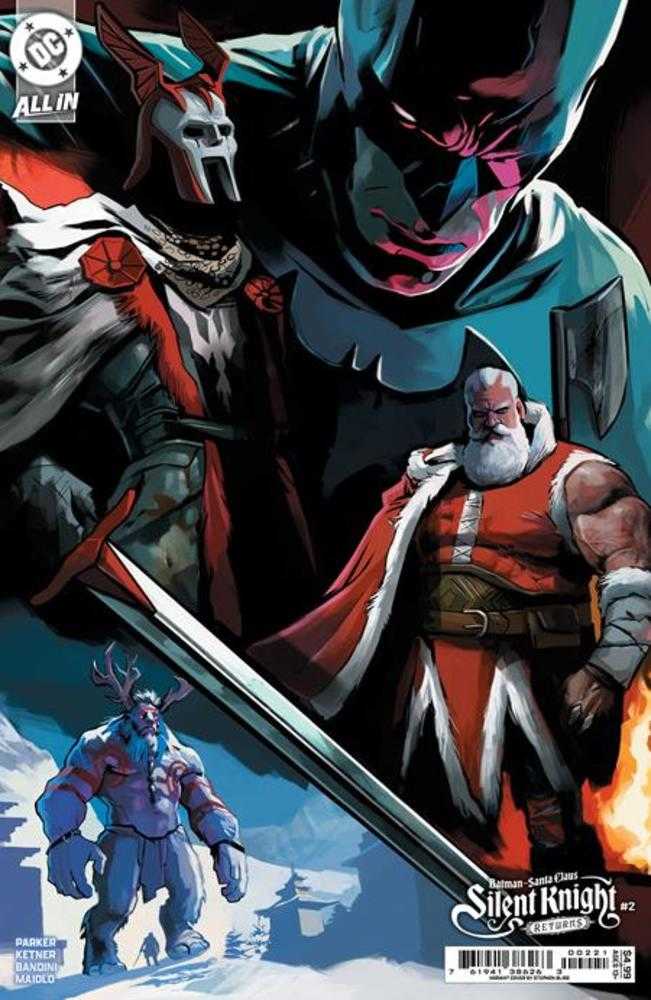 Batman Santa Claus Silent Knight Returns #2 (Of 5) Cover B Stephen Bliss Card Stock Variant - DC Comics Collectible for Holiday Gifts & Comic Book Displays