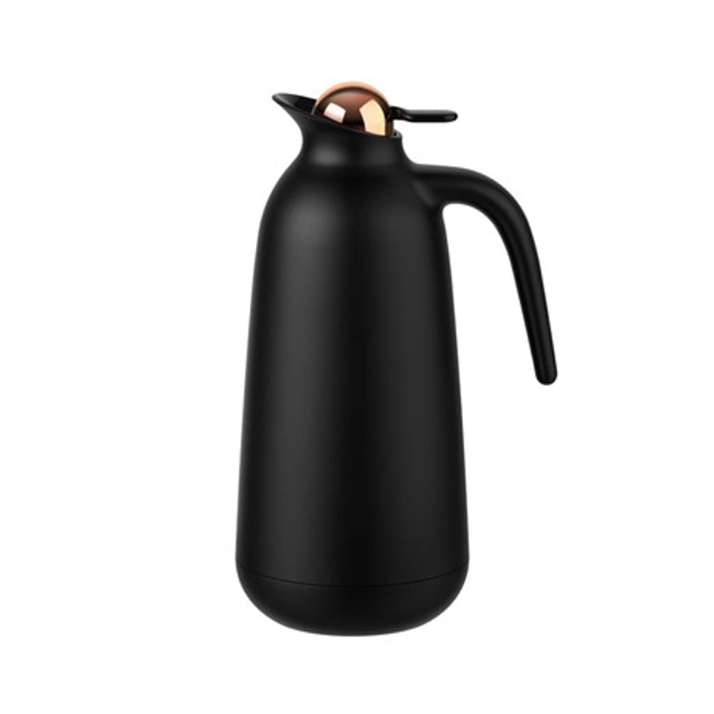 MISS Z 1000ML Stainless Steel Vacuum Insulated Water Bottle - Keeps Drinks Hot/Cold for 24 Hours - Thermos for Coffee, Tea & Hot Beverages (Black) - Perfect for Office, Travel, Camping & Outdoor Activities