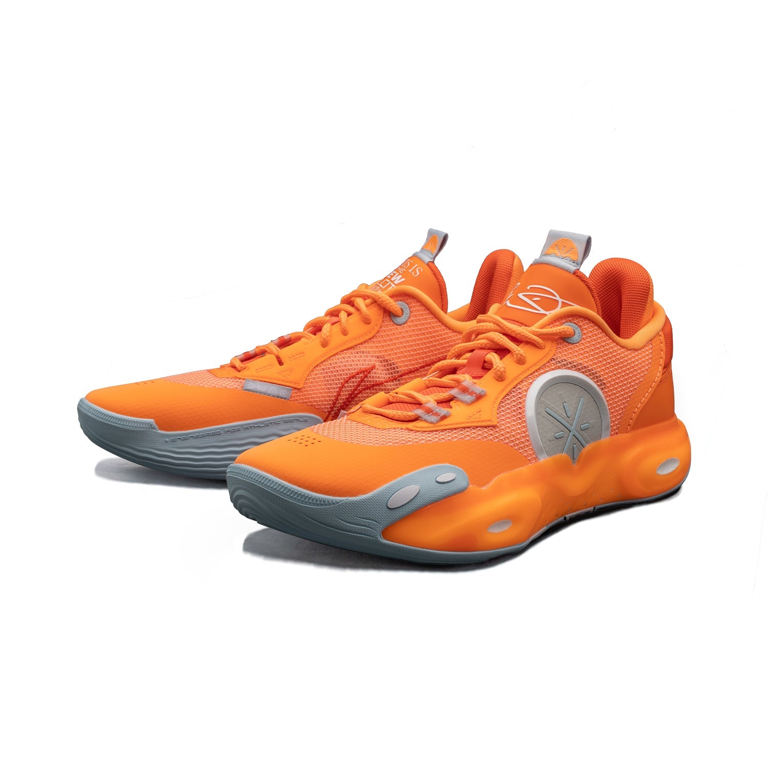 Wade All City 12 Orange Basketball Shoes - Men's High-Performance Sneakers for Indoor & Outdoor Court Play | Durable Cushioning & Ankle Support | Perfect for Streetball, Training, and Competitive Games