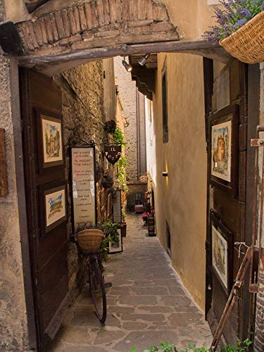 20x30 Inch Laminated Cortona Alley Poster - Vibrant Italian Art Print for Home & Office Decor - Perfect for Living Rooms, Bedrooms & Gifts