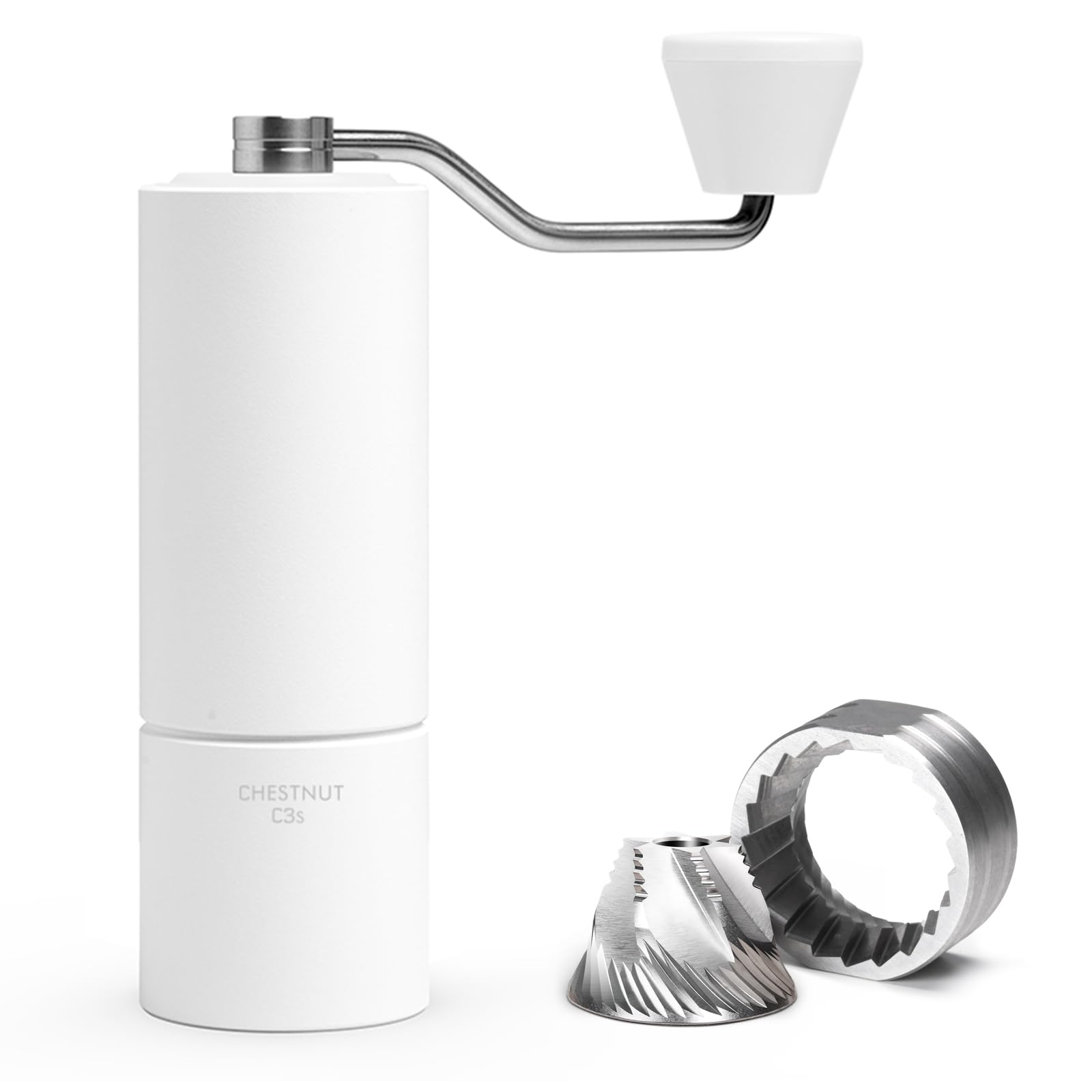 TIMEMORE C3S Manual Coffee Grinder - 20g Capacity Stainless Steel Burr, Adjustable Coarseness for Espresso to French Press | Portable for Travel & Camping | Perfect for Home, Office & Outdoor Adventures