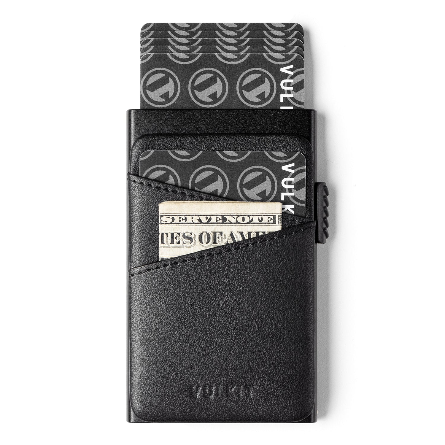 VC304 Minimalist Leather Card Holder with Extra Pocket for Cash & Coins - Slim RFID Blocking Wallet for Men & Women (Perfect for Travel & Everyday Use)