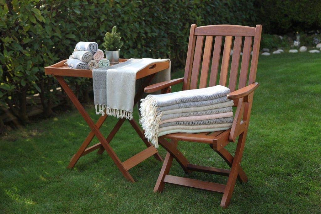 Premium Olive & Linen Turkish Towel Set - Ultra Soft & Absorbent Bath, Beach & Spa Towels (Black) - Perfect for Poolside, Yoga & Travel Accessories