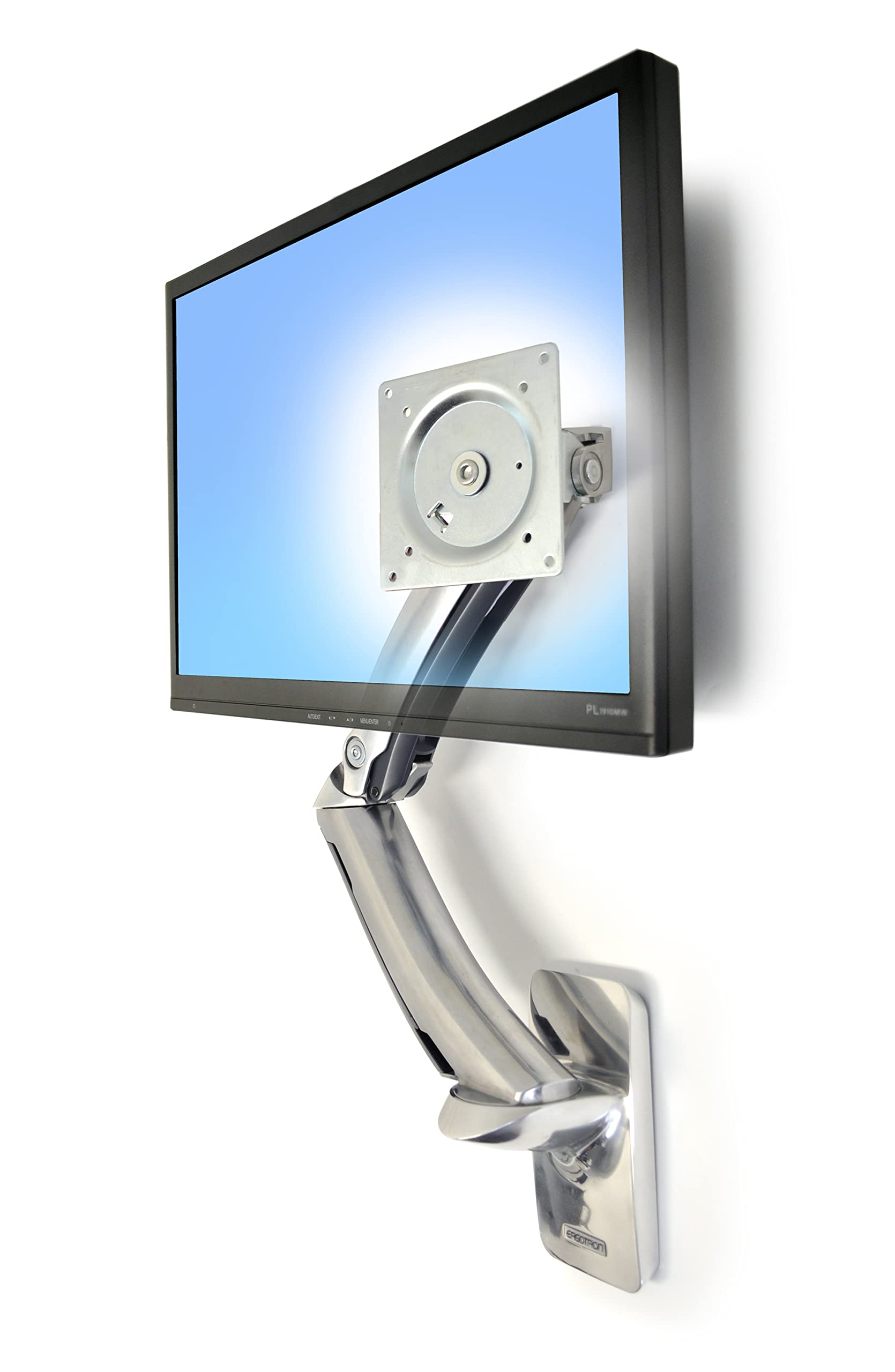 Ergotron MX Single Monitor Arm - VESA Wall Mount Bracket for 14-30 lbs 42 Inch Screens - Adjustable Aluminum Monitor Stand for Home Office & Gaming Setup