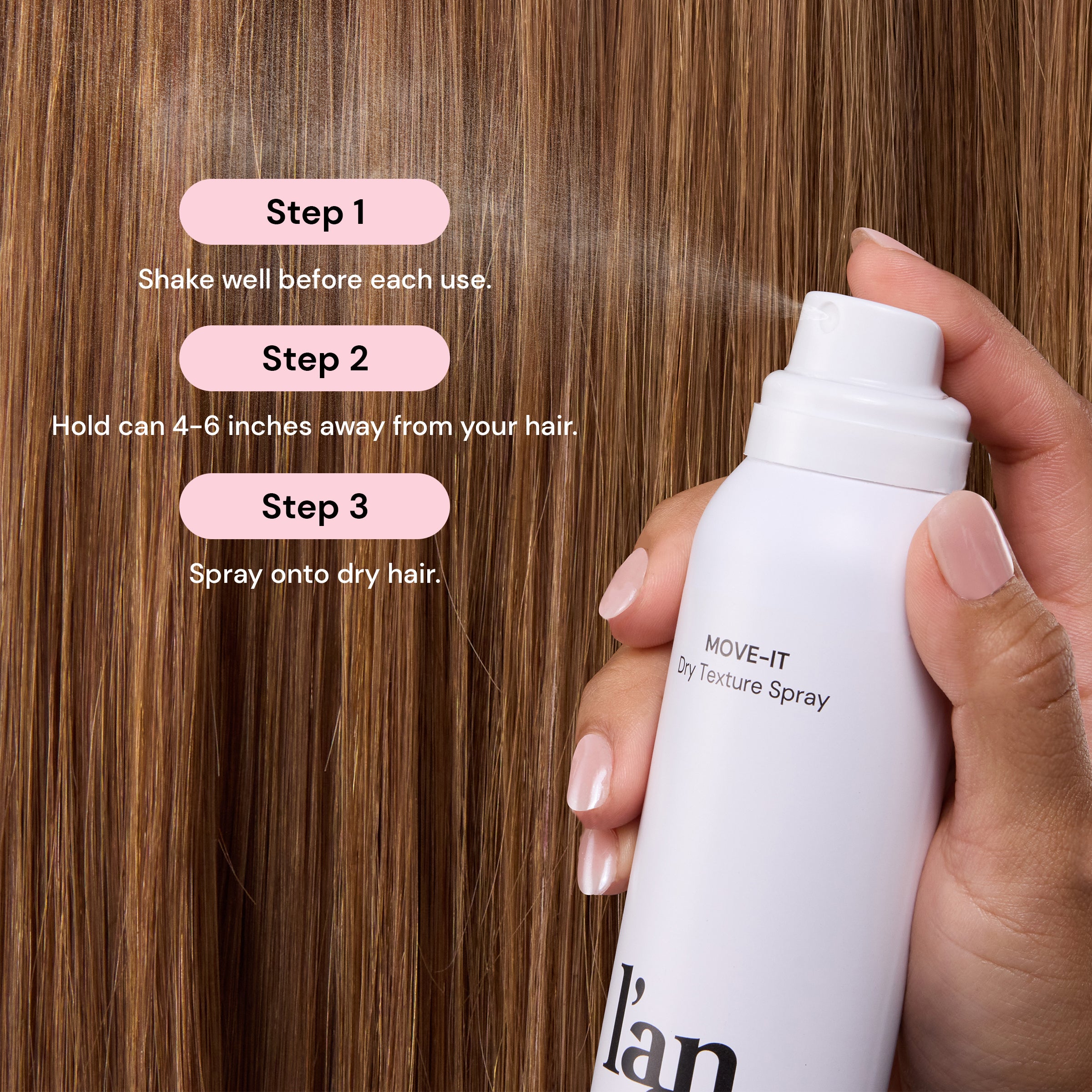 Move It Dry Texture Spray for Voluminous Hair - Lightweight Texturizing Spray for Beachy Waves & Everyday Volume - Perfect for Styling, Refreshing & Adding Grip to Fine or Thick Hair