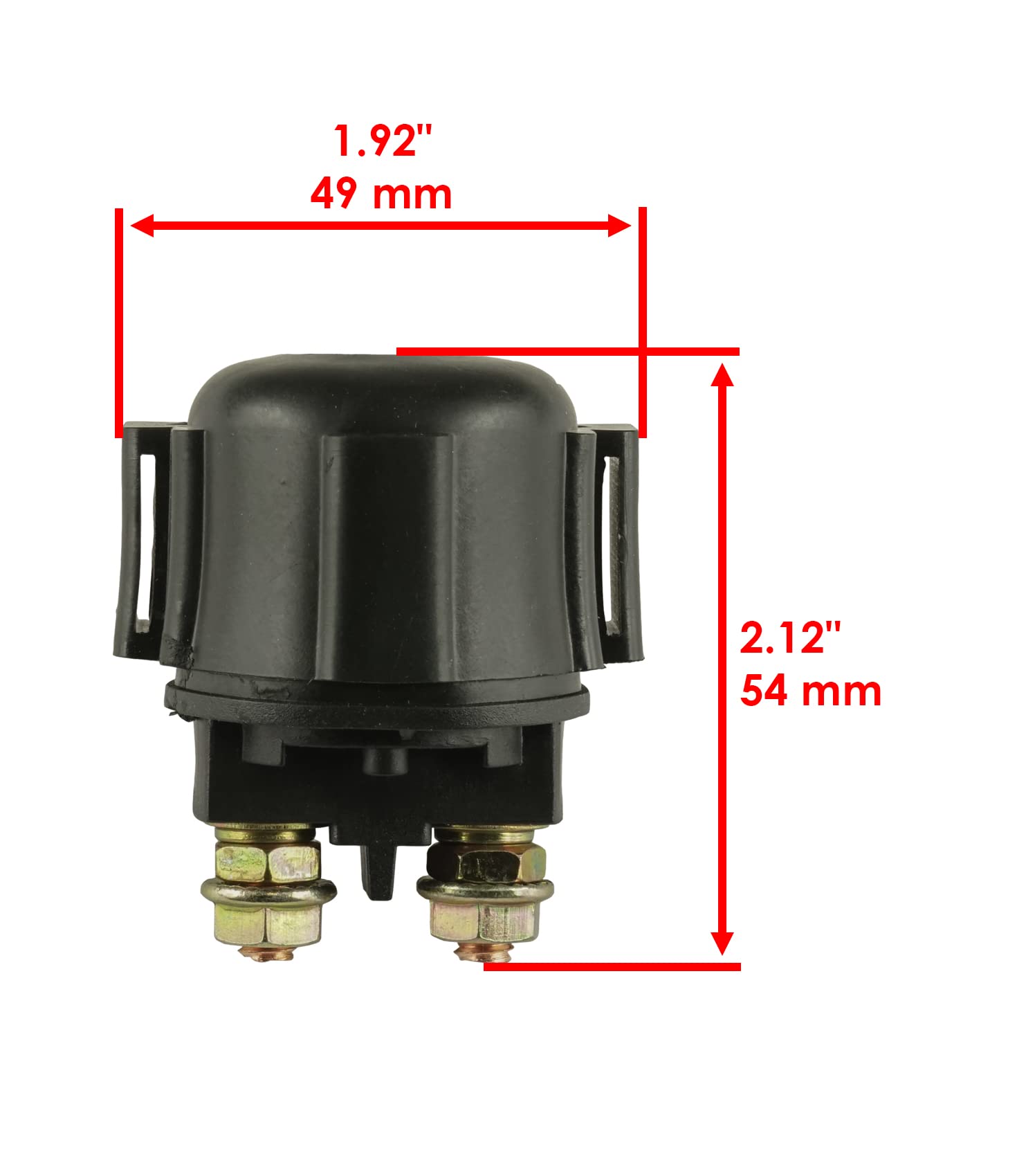 Caltric Starter Solenoid Relay Compatible with Yamaha Big Bear 350 YFM350 1987-1999 - Replacement Part for ATV & UTV Off-Road Vehicles - Perfect for Trail Riding, Hunting & Farm Work