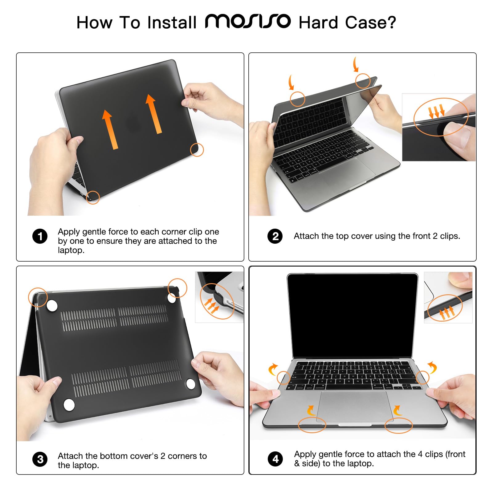 MOSISO MacBook Air 13 inch Case (2022-2025 Models) - Hard Plastic Shell with Keyboard Cover, Screen Protector & Storage Pouch for MacBook Air 13.6