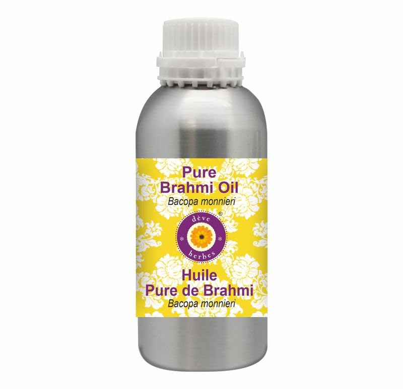 Pure Brahmi Oil (Bacopa monnieri) - 1250ml (42 oz) - Natural Herbal Hair Growth & Scalp Treatment - Promotes Memory & Relaxation - Perfect for Ayurvedic Massage & Stress Relief